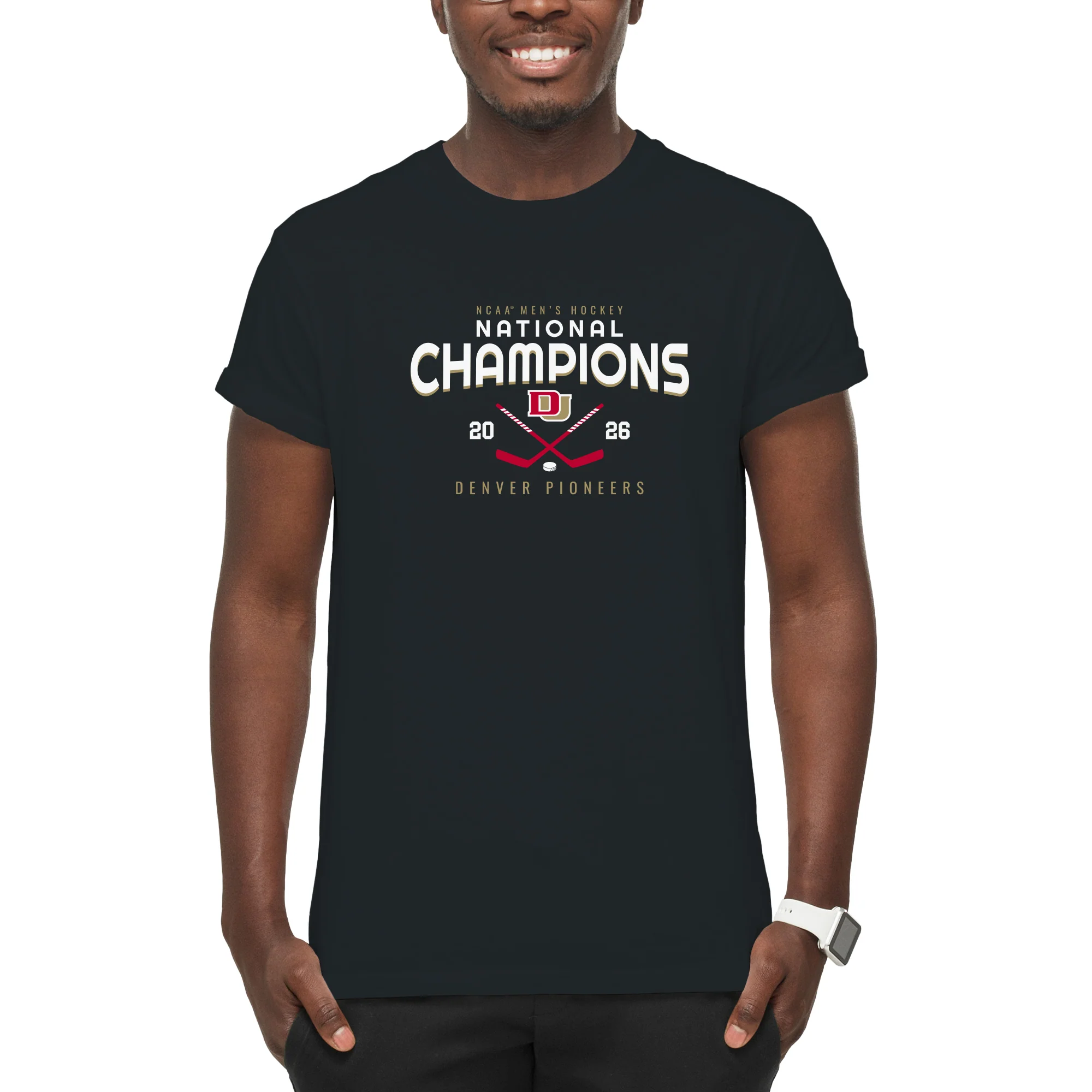 Denver 2026 Hockey National Champions Rounded T-Shirt - Image 7