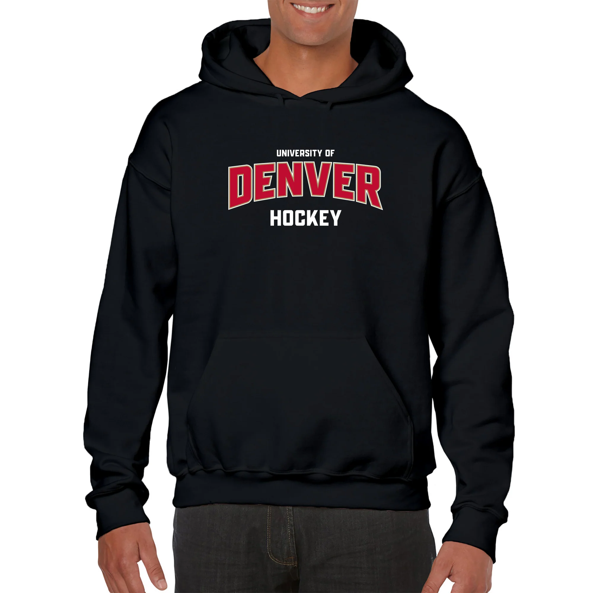 Denver Arch Logo Hockey Hoodie - Image 4