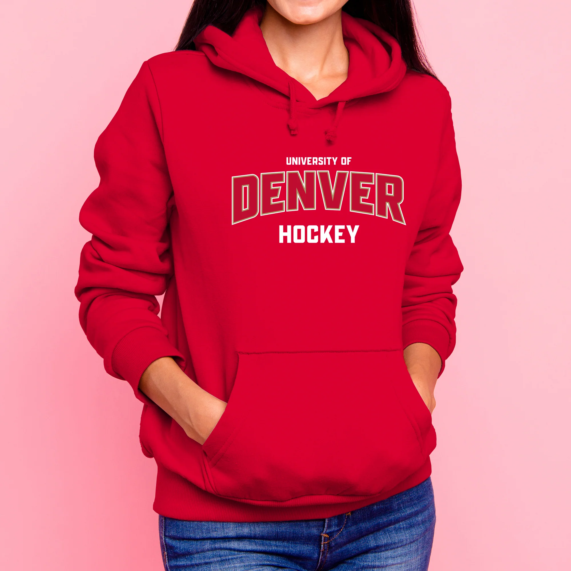 Denver Arch Logo Hockey Hoodie - Image 8