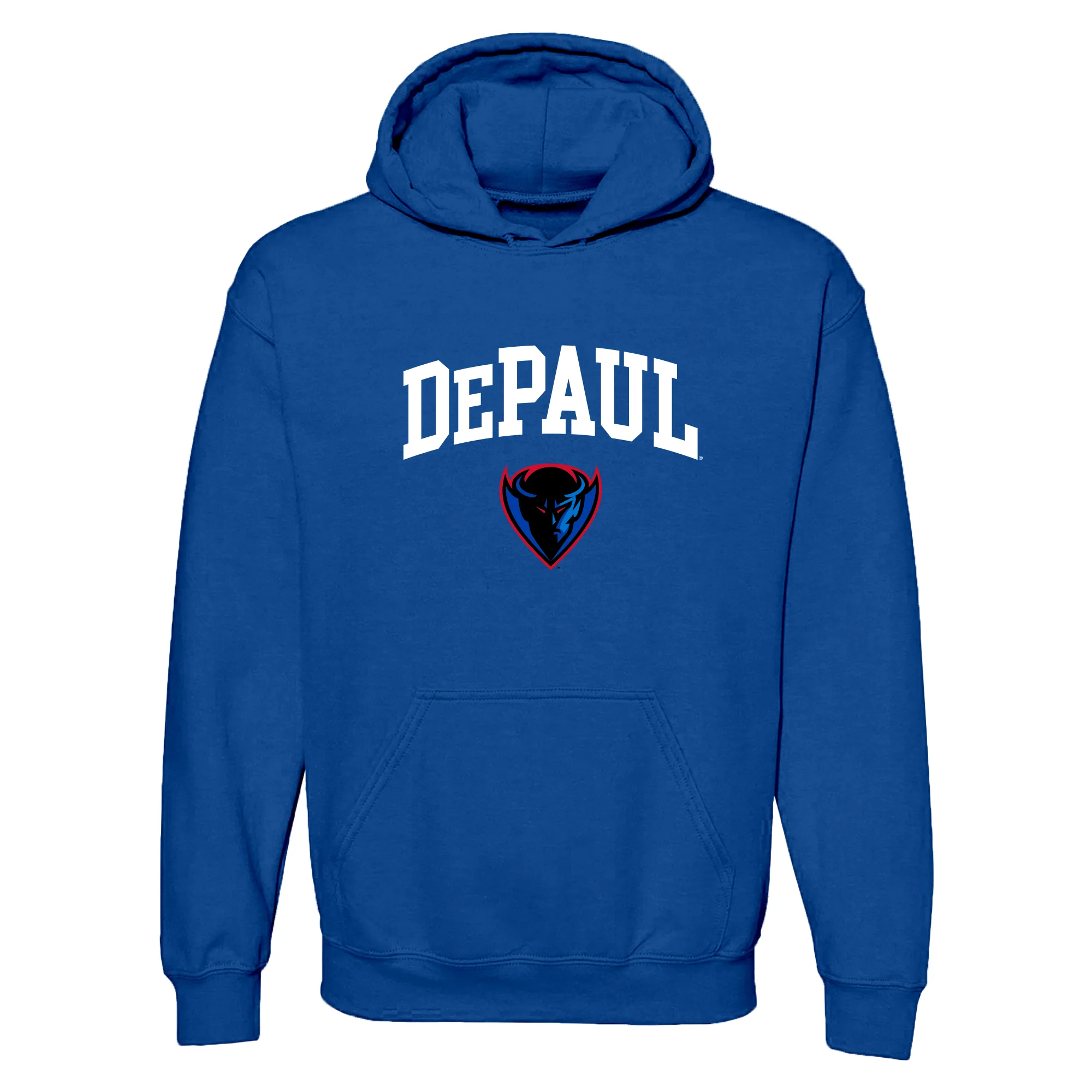 DePaul Arch Logo Hoodie - Royal