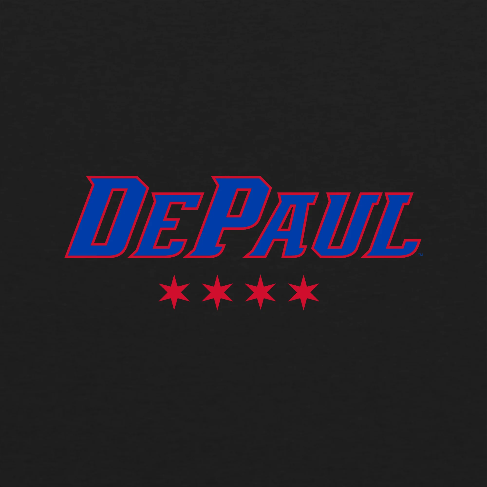 DePaul Athletic Wordmark NLA Triblend T-Shirt - Image 10