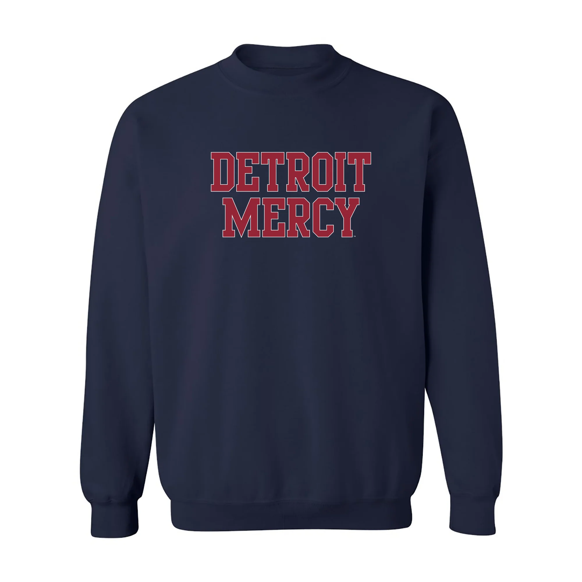 Detroit Mercy Titans Basic Block Crewneck - Navy
