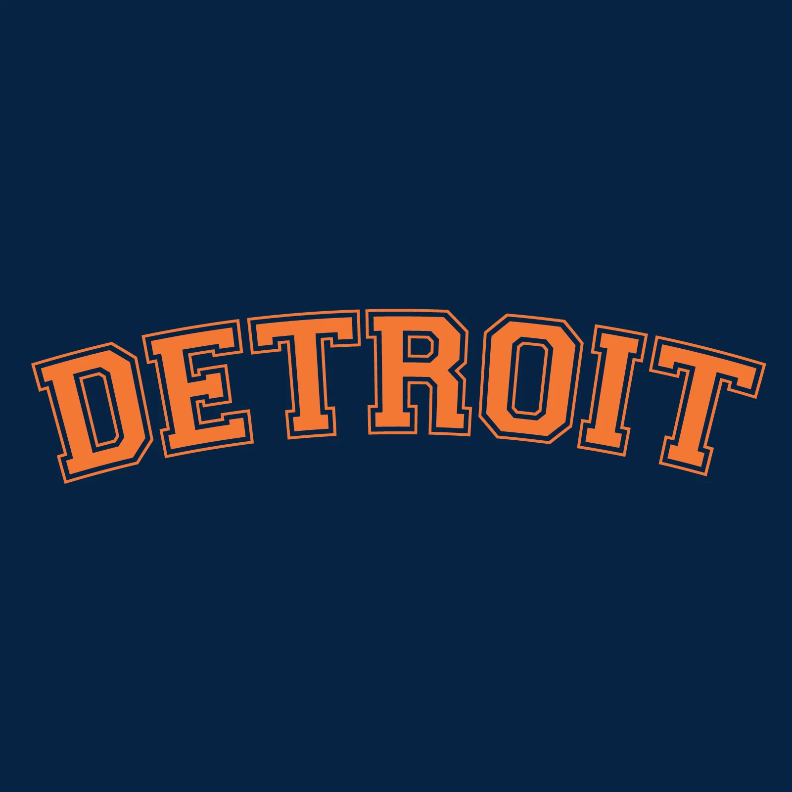 Detroit Orange Creeper - Navy - Image 2