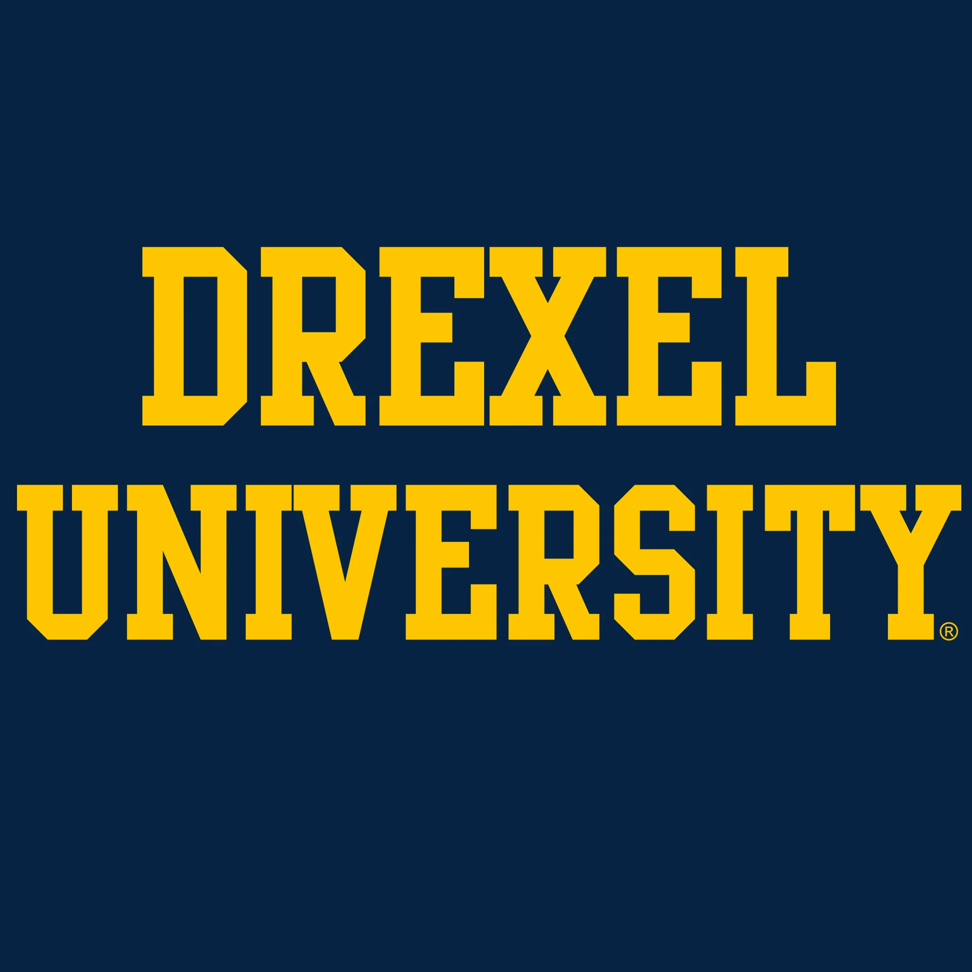 Drexel University Dragons Basic Block Crewneck Sweatshirt - Navy - Image 2