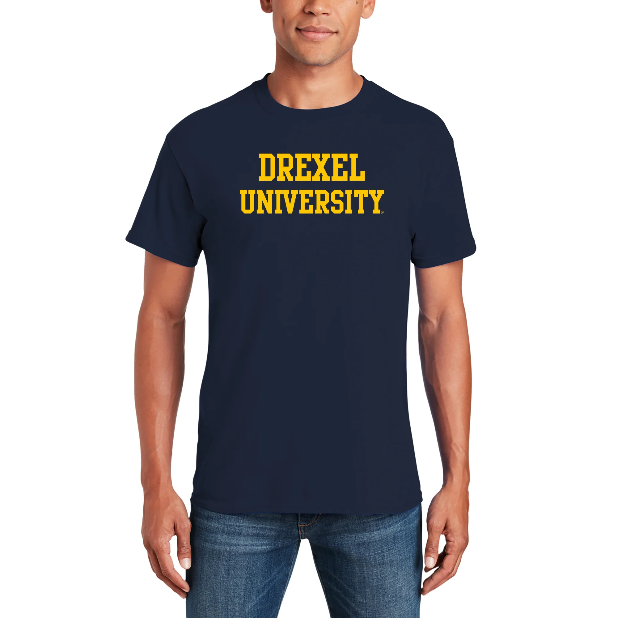 Drexel University Dragons Basic Block T-Shirt - Navy - Image 3