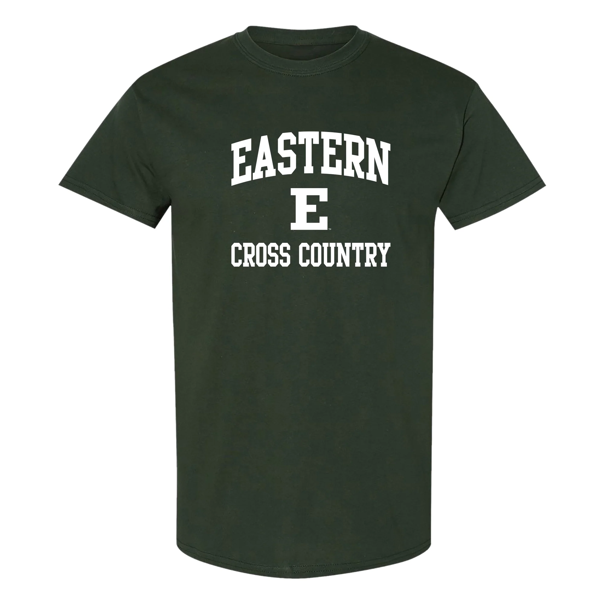 Eastern Michigan Arch Logo Cross Country T-Shirt - Forest