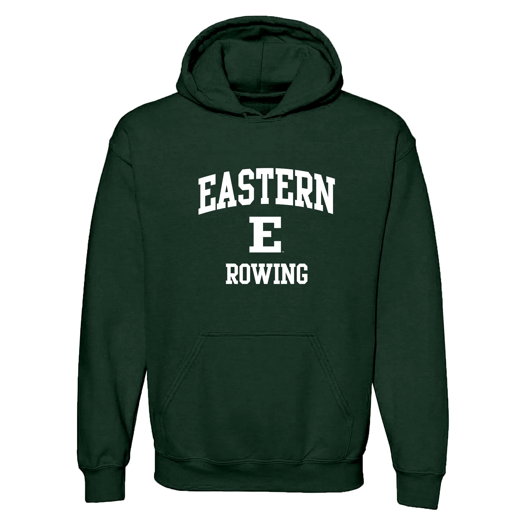 Eastern Michigan Arch Logo Rowing Hoodie - Forest