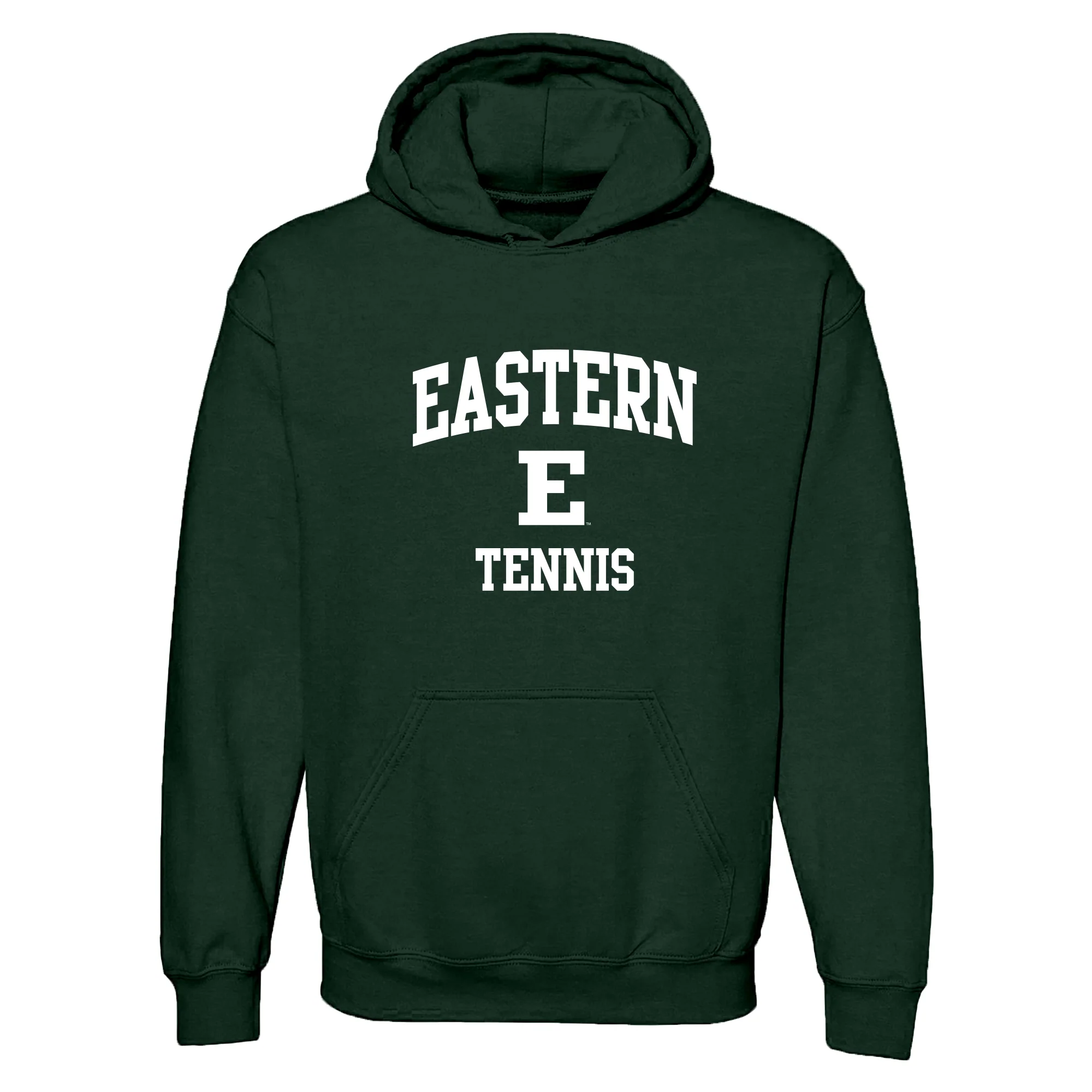 Eastern Michigan Arch Logo Tennis Hoodie - Forest