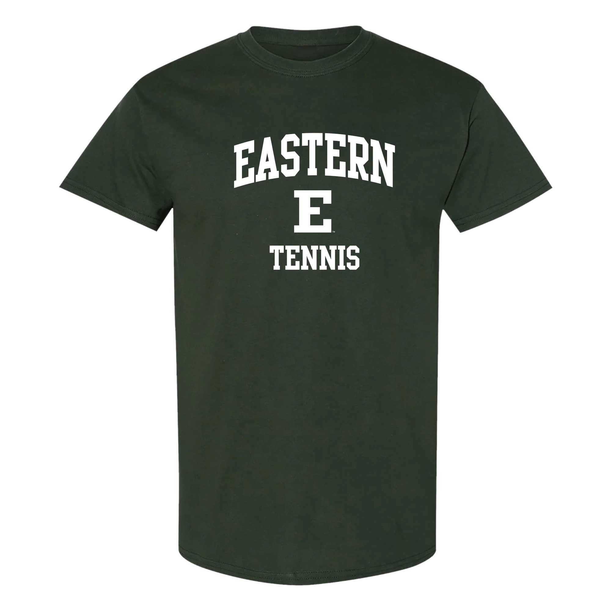 Eastern Michigan Arch Logo Tennis T-Shirt - Forest