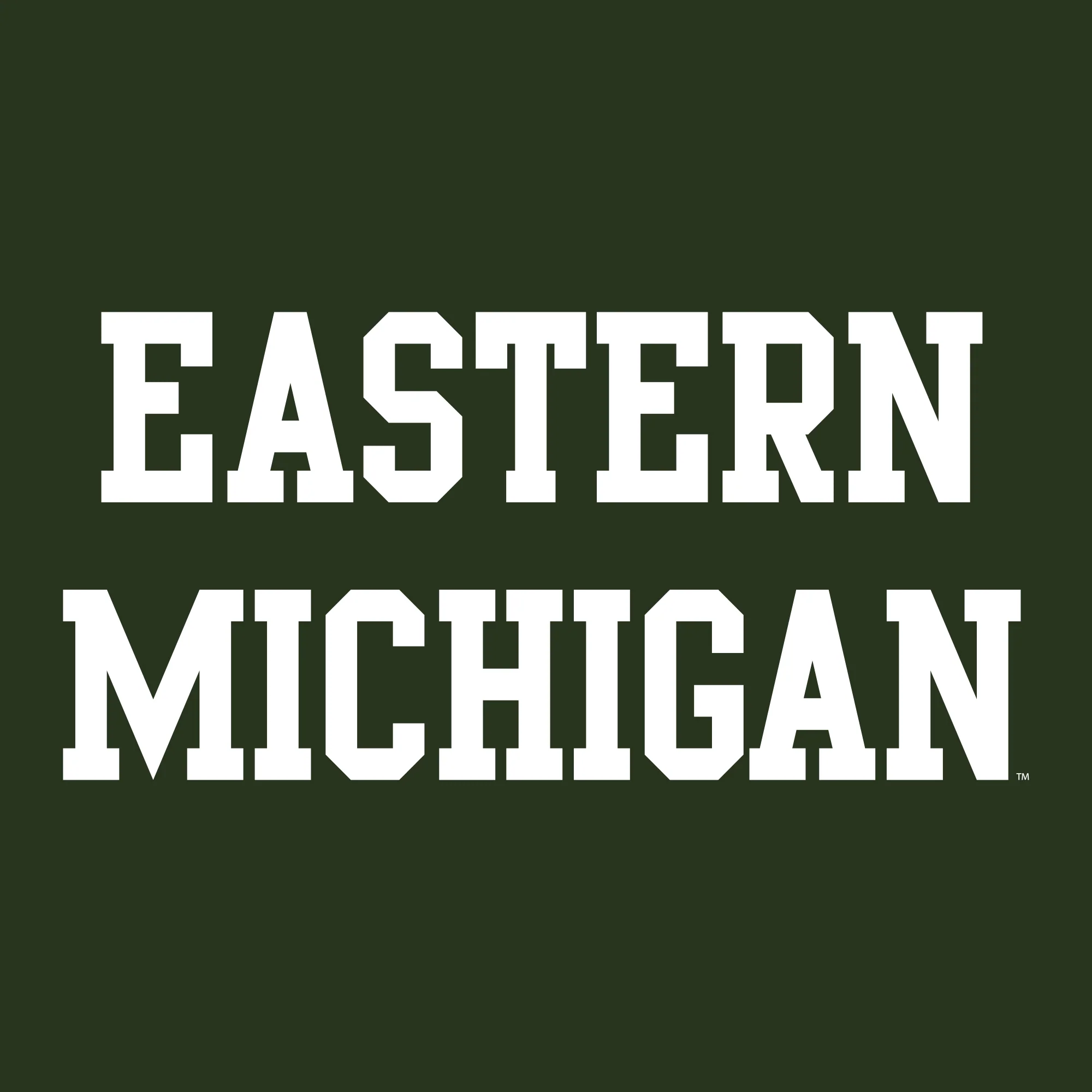 Eastern Michigan University Eagles Basic Block Crewneck - Forest - Image 2