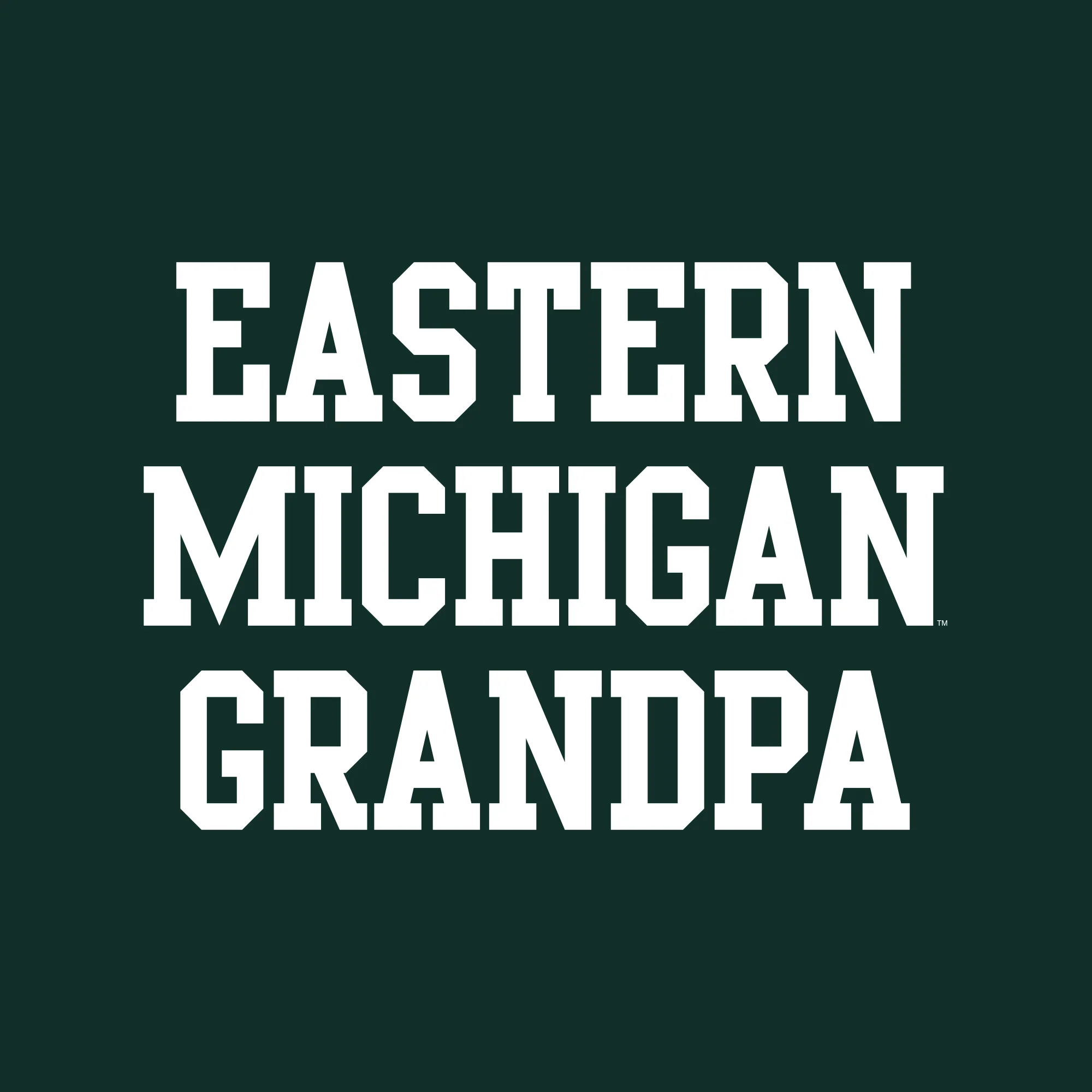 Eastern Michigan Basic Block Grandpa Crewneck - Forest - Image 2