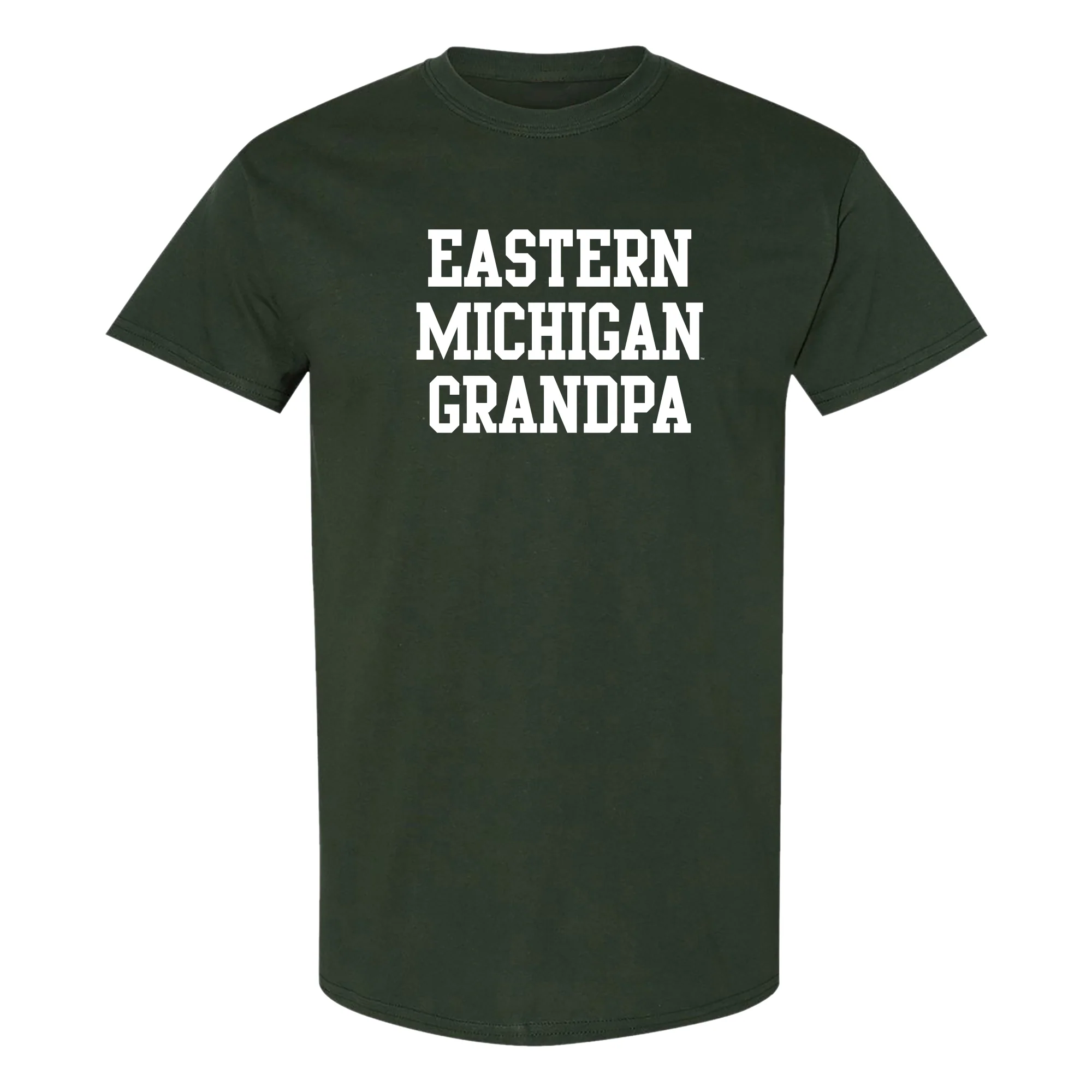 Eastern Michigan Basic Block Grandpa T-Shirt - Forest