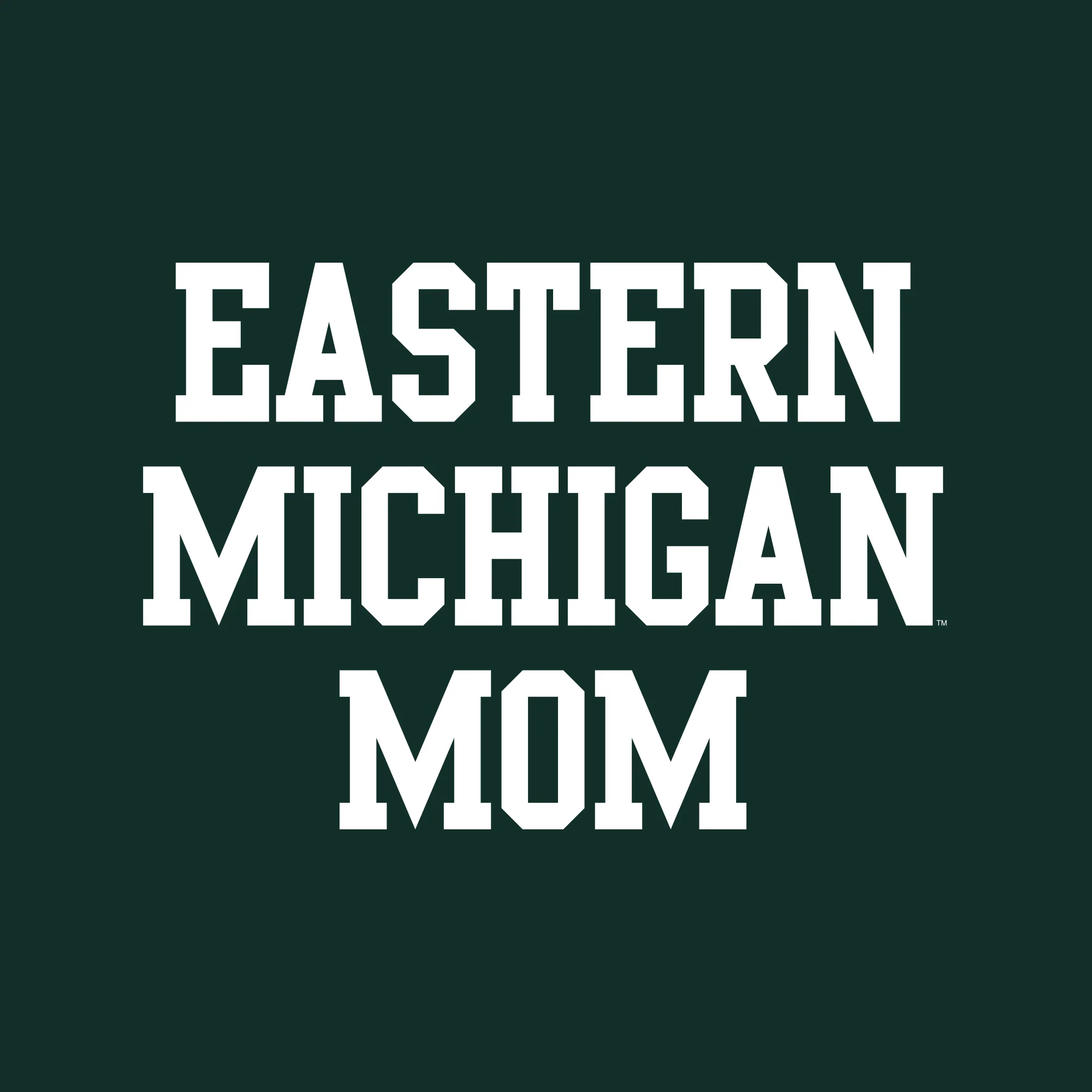 Eastern Michigan Basic Block Mom Crewneck - Forest - Image 2