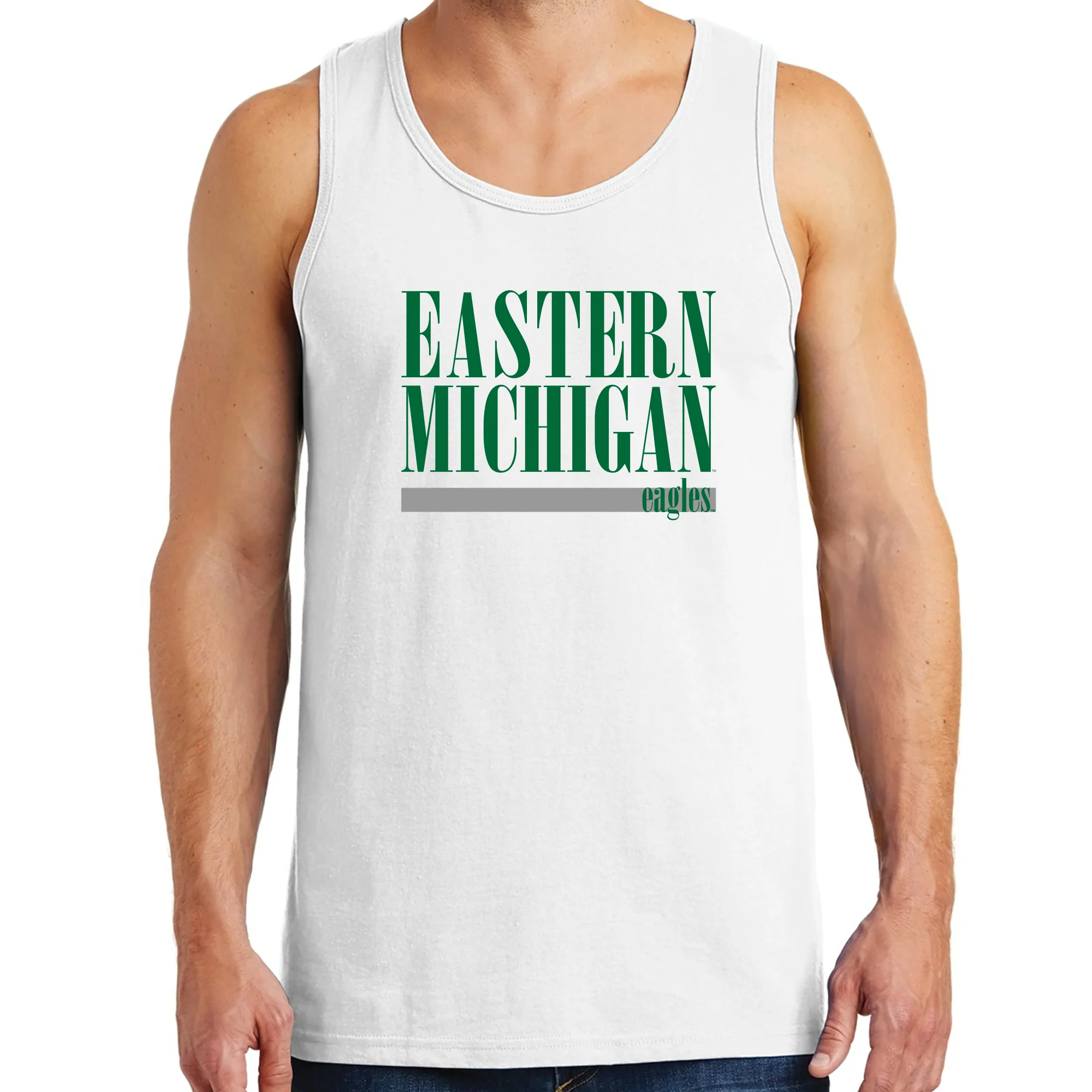 Eastern Michigan Boldline Tank Top - White - Image 3