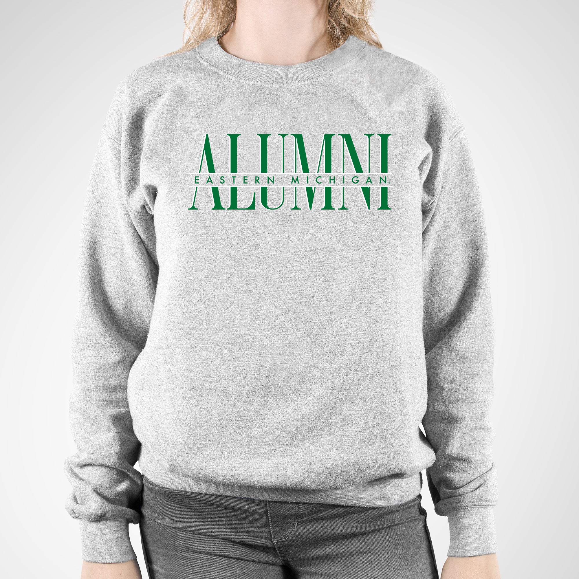 Eastern Michigan Classic Alumni Crewneck - Sport Grey - Image 4