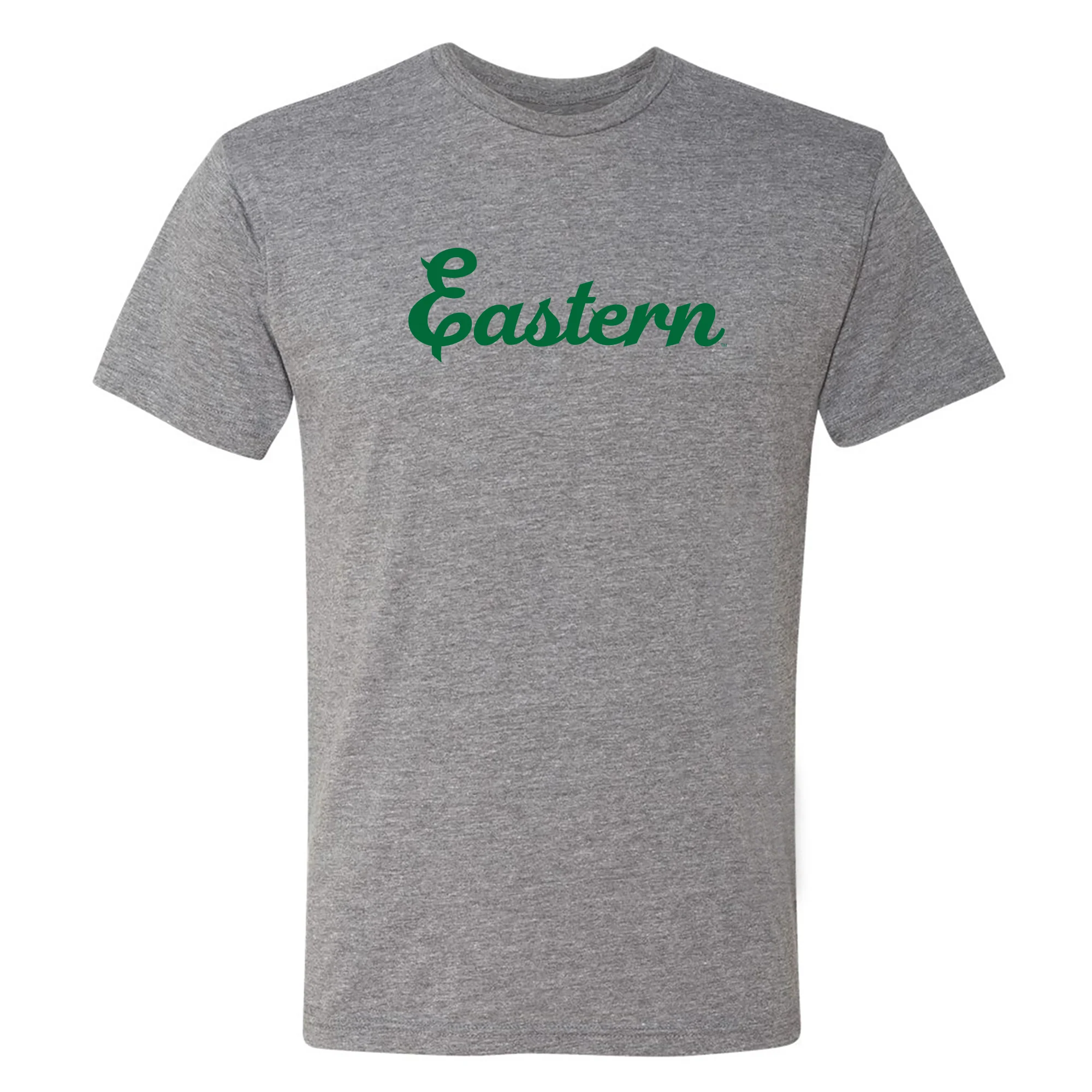 Eastern Michigan Script Logo NLA Triblend T-Shirt - Image 3