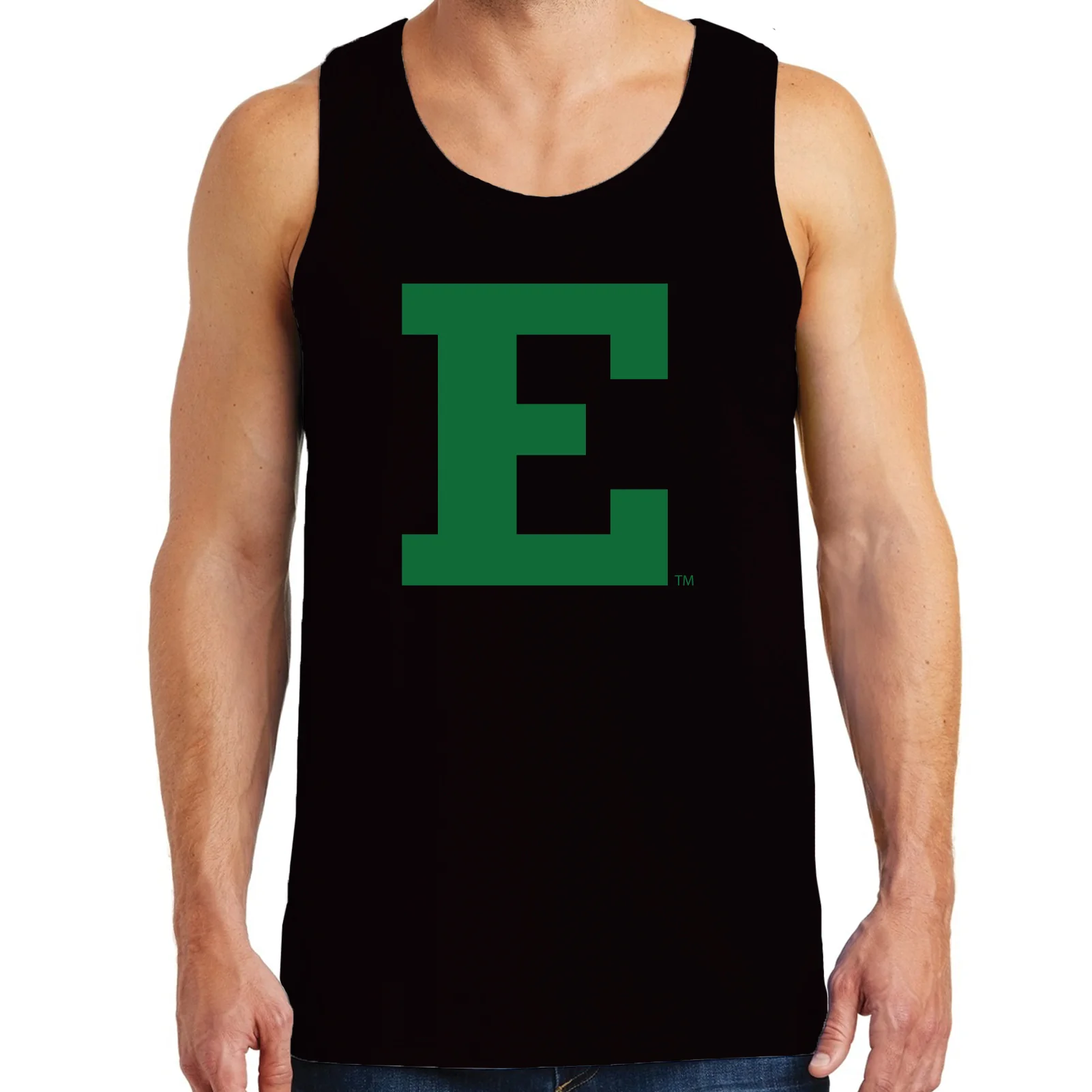 Eastern Michigan University Eagles Block E Tank Top - Black - Image 3