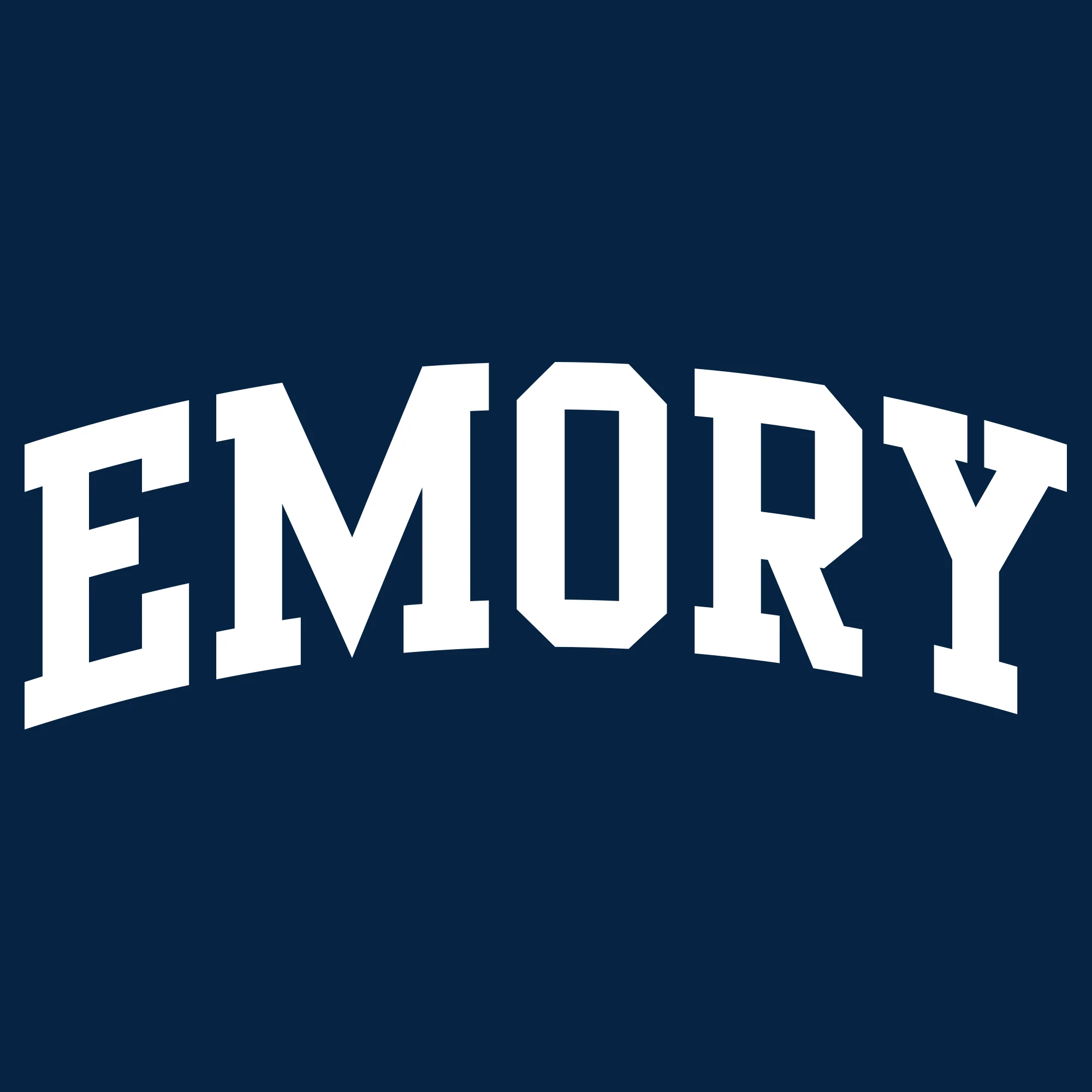 Emory University Eagles Arch Logo Long Sleeve T-Shirt - Navy - Image 2