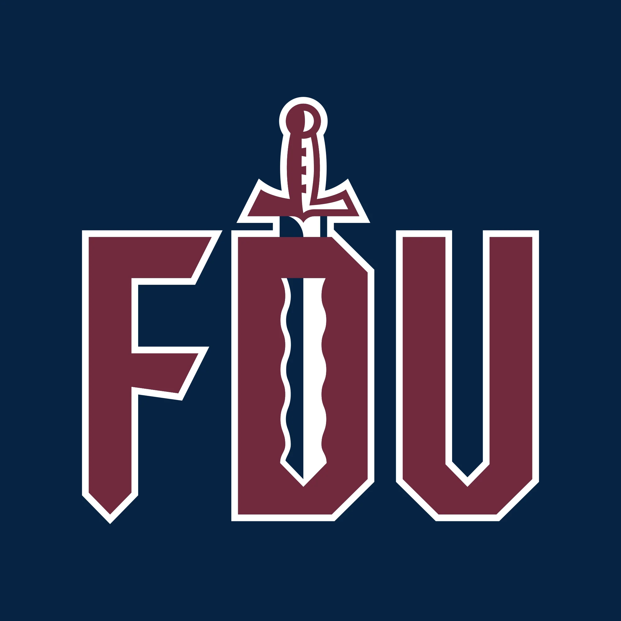 FDU Knights Primary Logo T-Shirt - Navy - Image 2