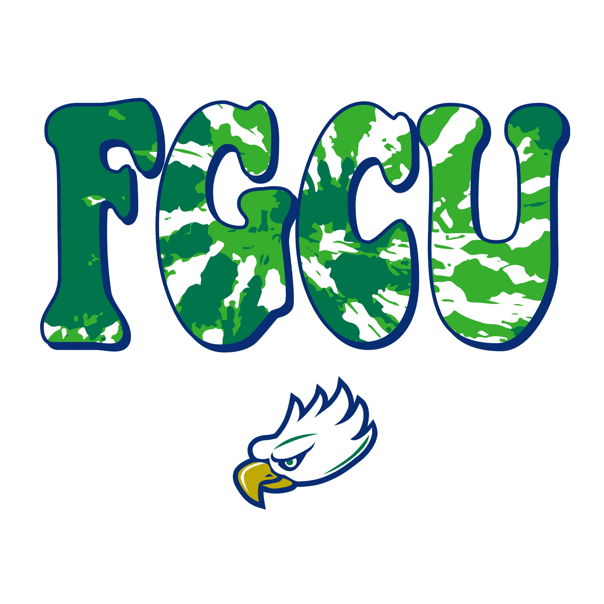 FGCU Tie Dye Type Long Sleeve - White - Image 2