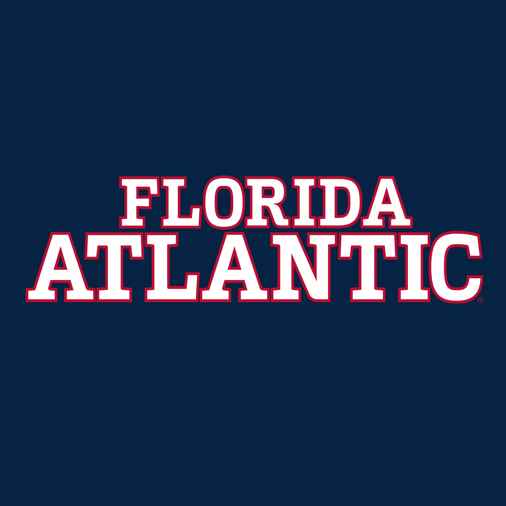 Florida Atlantic University Owls Basic Block Crewneck Sweatshirt - Navy - Image 2