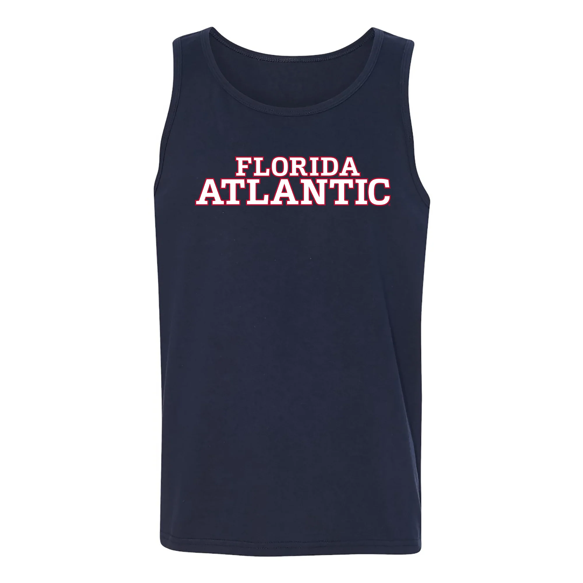 Florida Atlantic University Owls Basic Block Tank Top - Navy