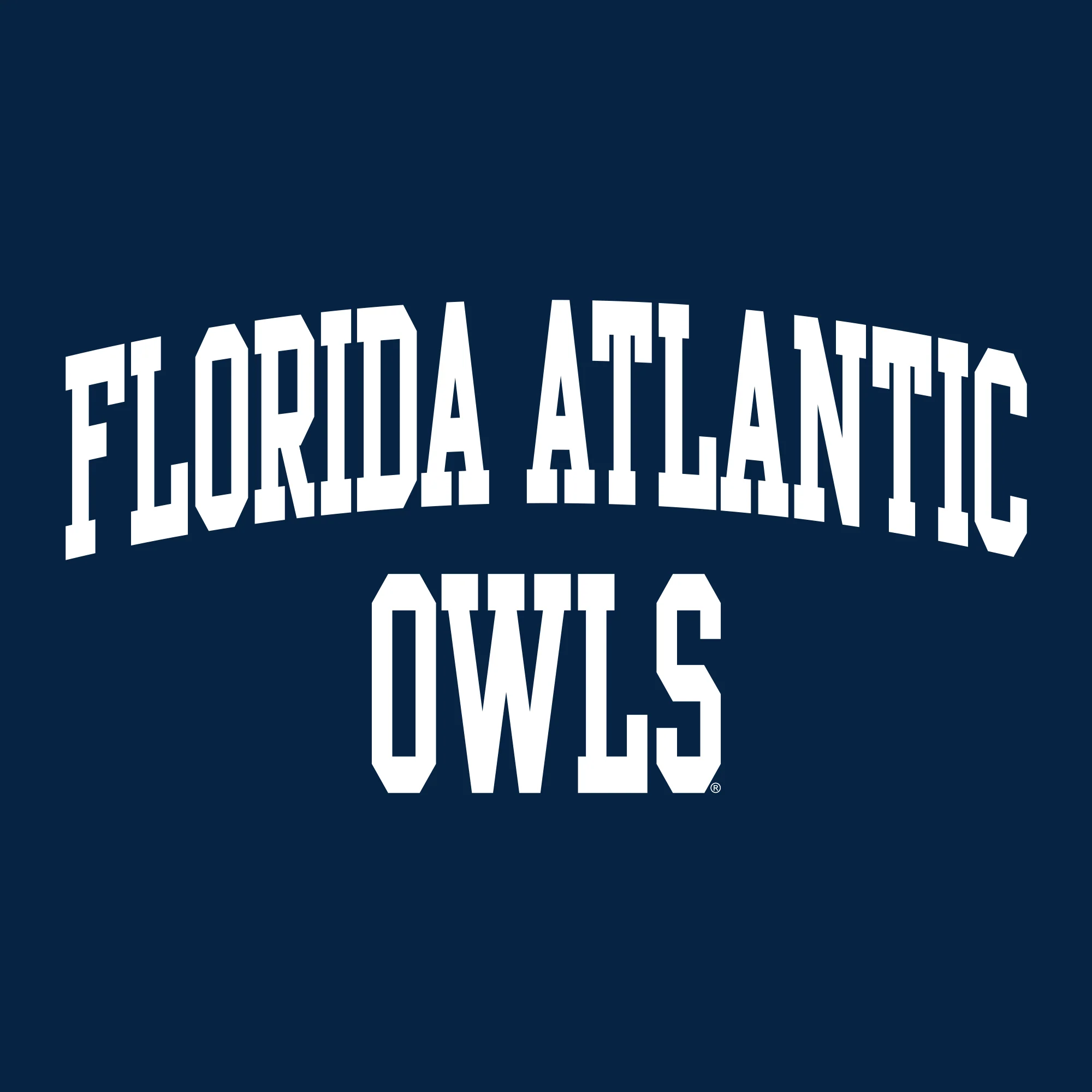 Florida Atlantic University Owls Front Back Print Short Sleeve T Shirt - Navy - Image 2