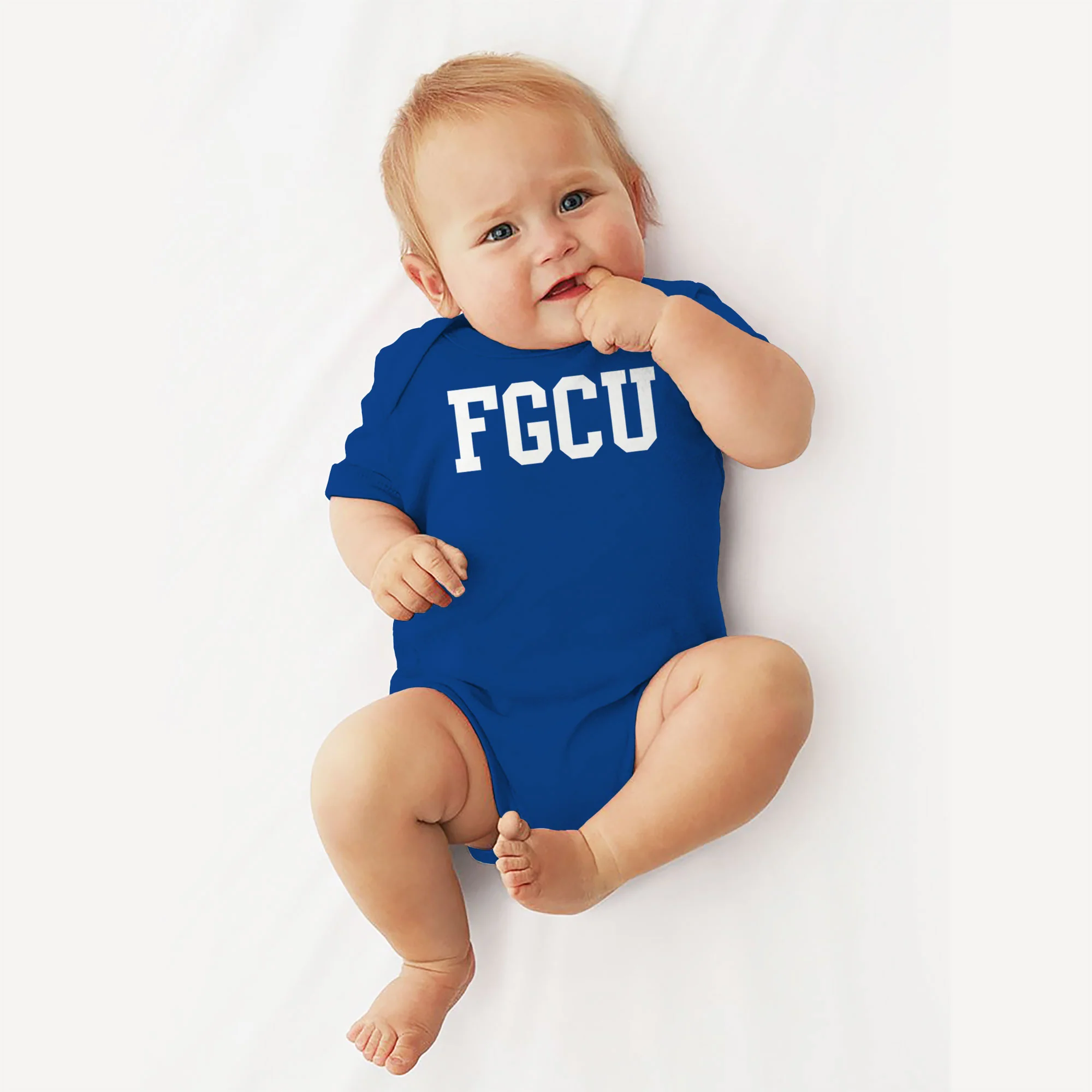 Florida Gulf Coast University Eagles Basic Block Creeper - Royal - Image 3