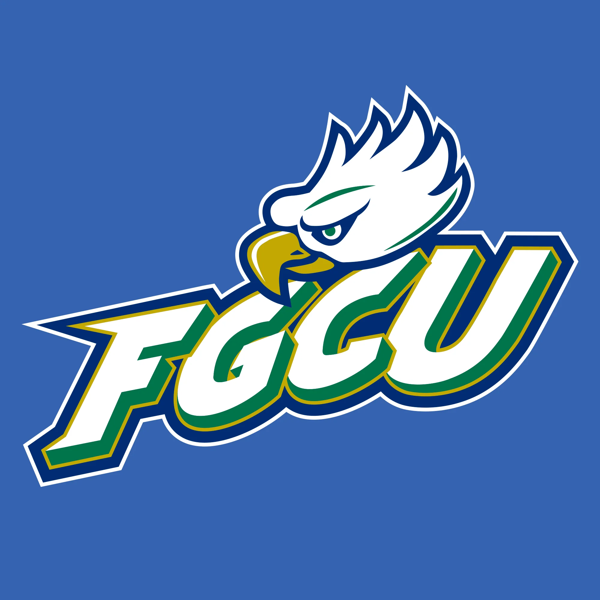 FGCU Florida Gulf Coast University Eagles Primary Logo Long Sleeve T Shirt - Royal - Image 2