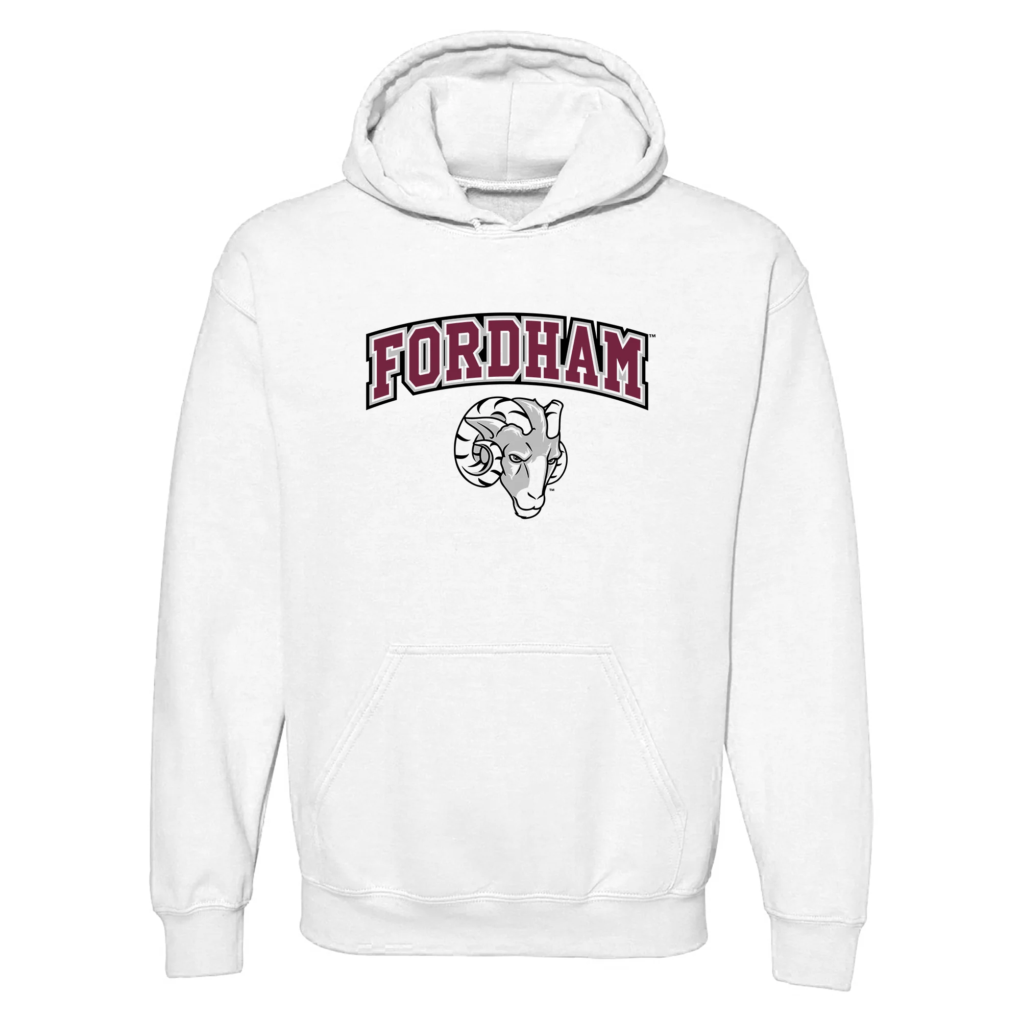 Fordham University Rams Arch Logo Hoodie - Image 2