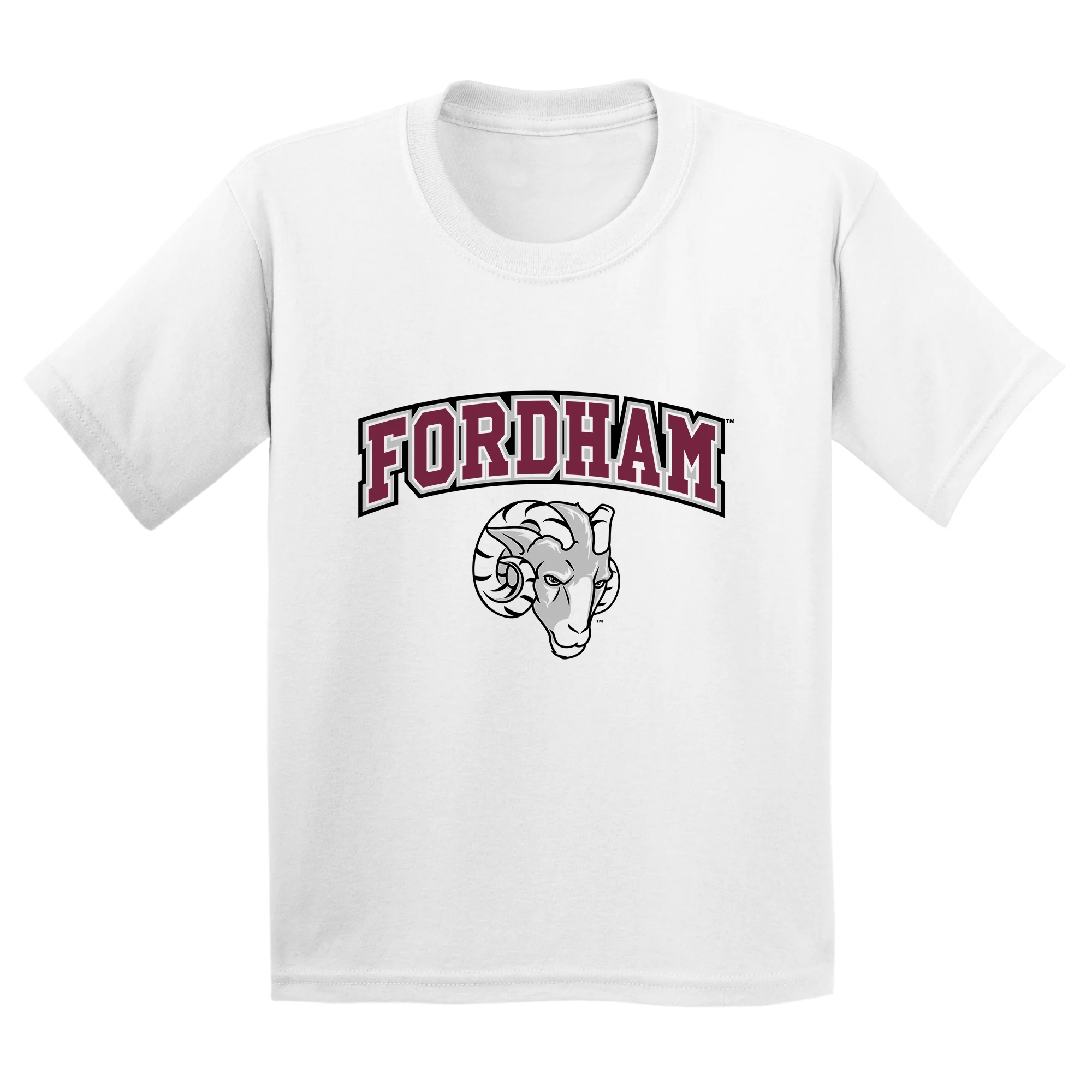 Fordham University Rams Arch Logo Youth T-Shirt - Image 2