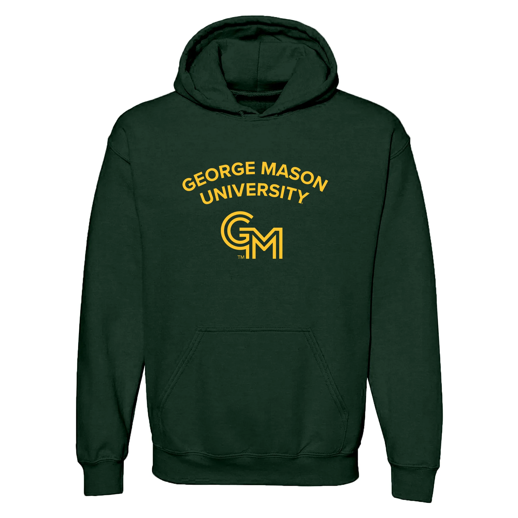 George Mason University Patriots Arch Logo Hoodie - Forest