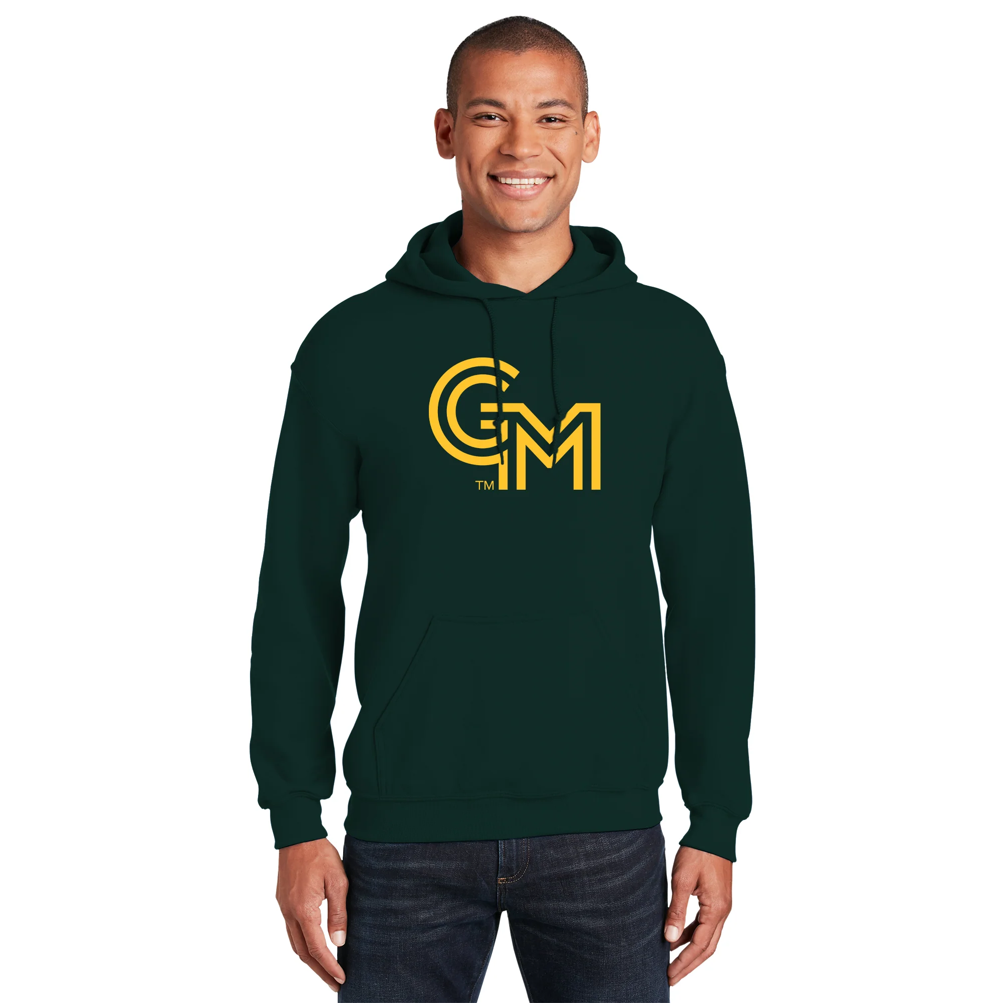 George Mason University Patriots Primary Logo Hoodie - Forest - Image 3