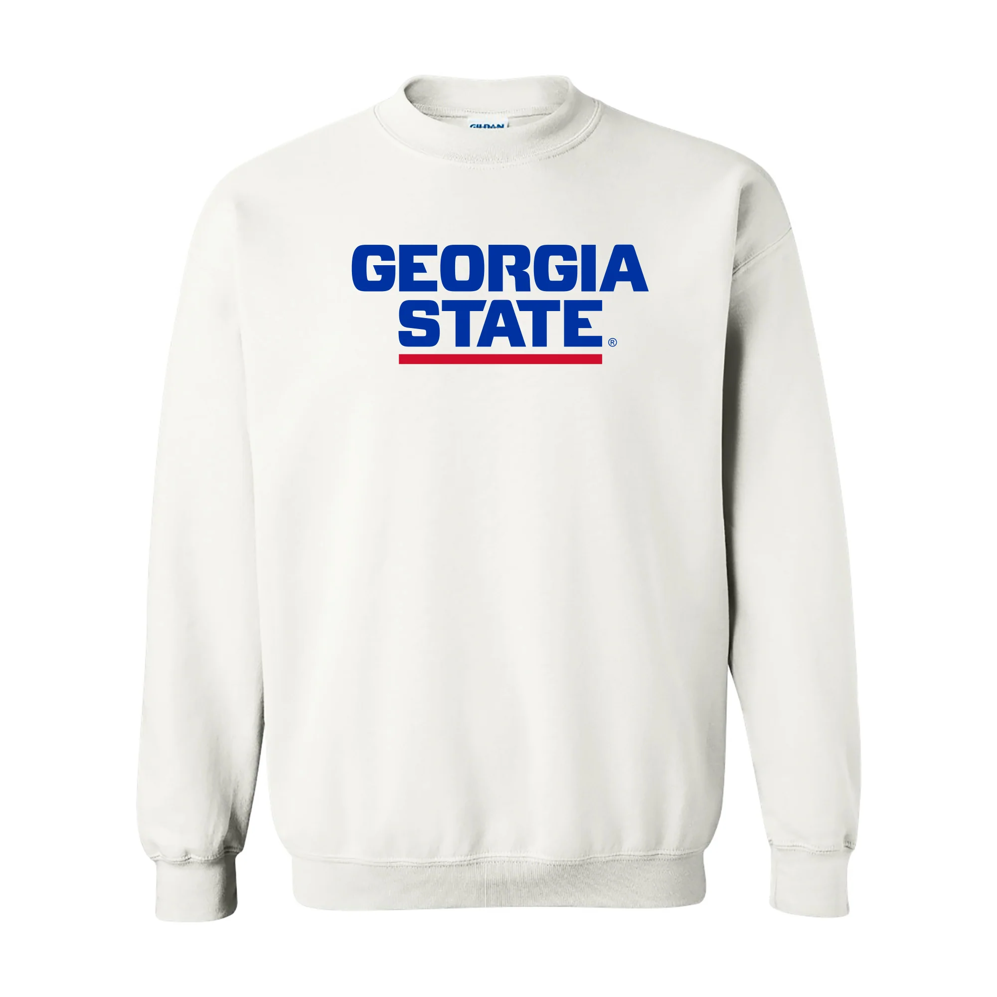 Georgia State Basic Block Crewneck - White