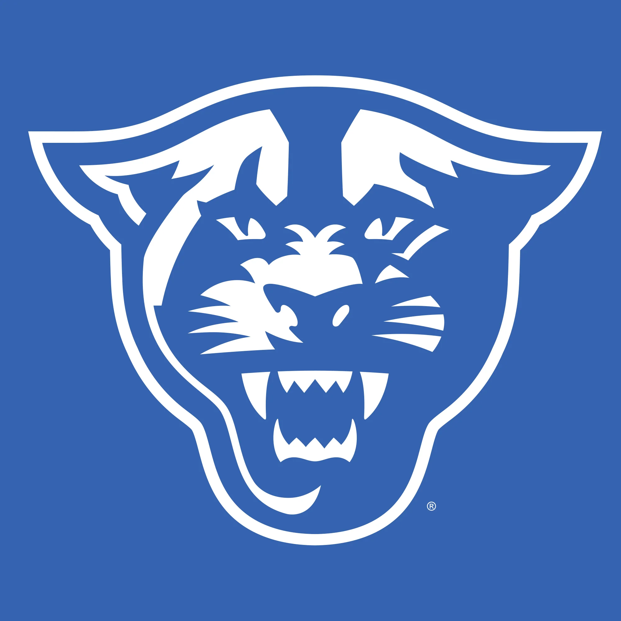 Georgia State University Panthers Primary Logo Long Sleeve T-Shirt - Royal - Image 2