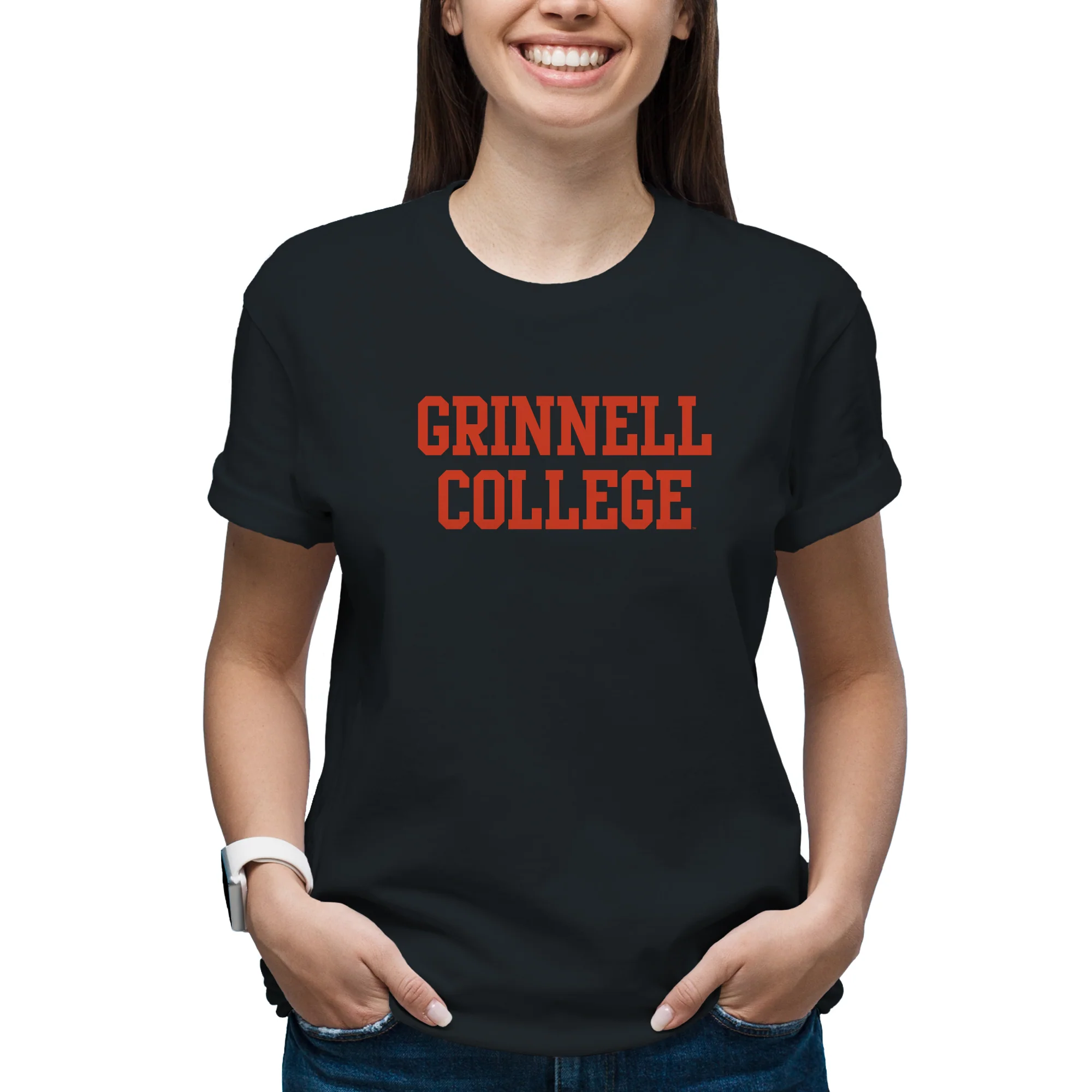 Grinnell College Basic Block T-Shirt - Image 5