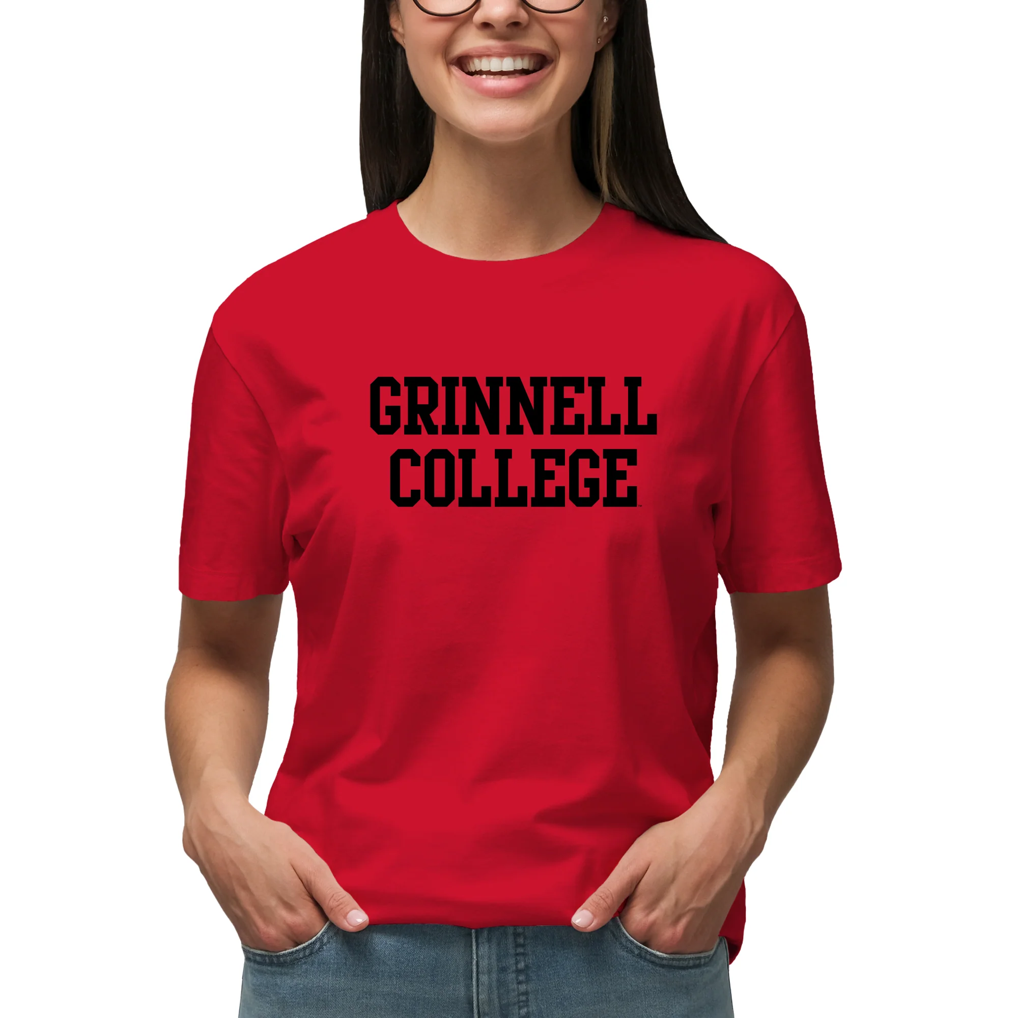 Grinnell College Basic Block T-Shirt - Image 8
