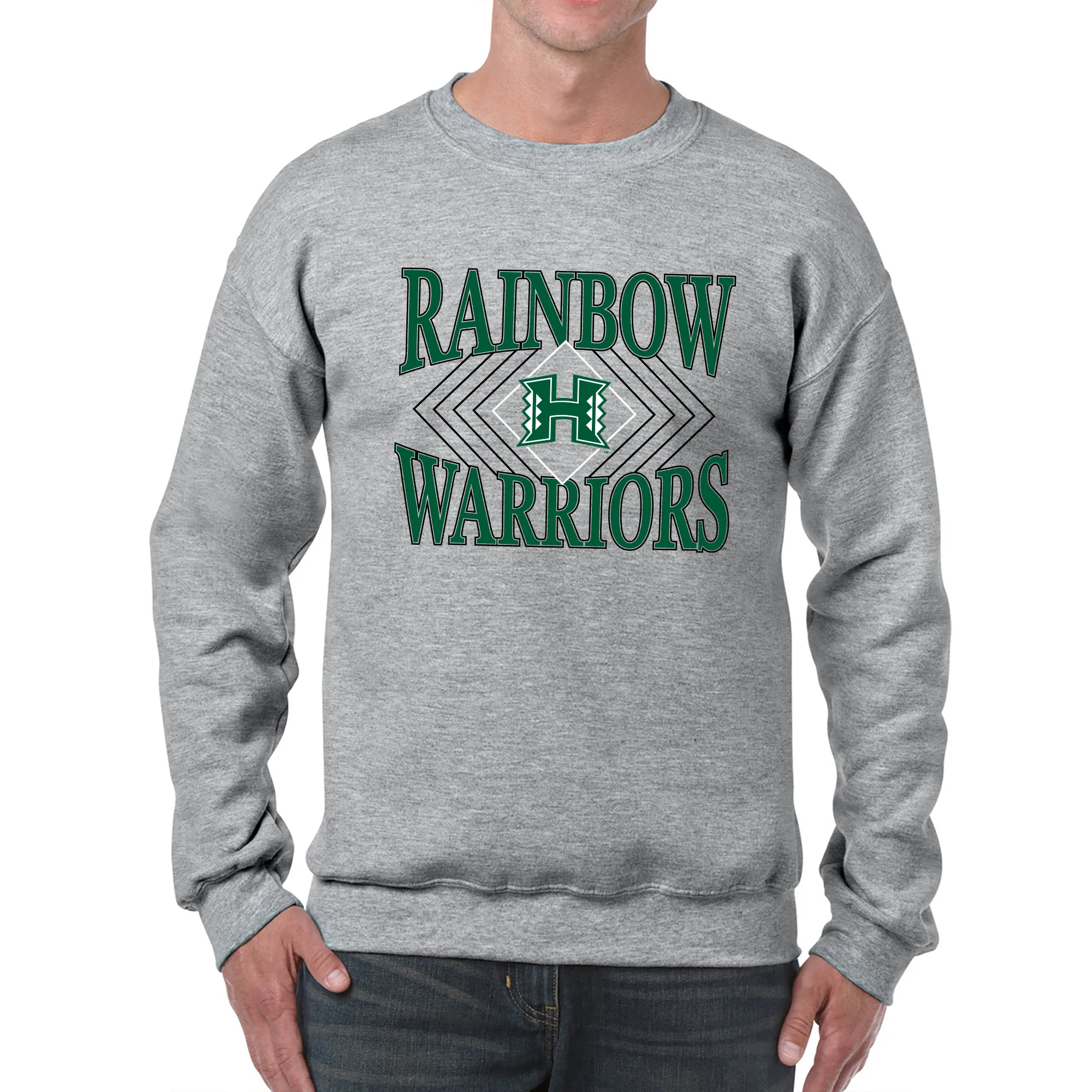 Hawaii Diamond Victory JA BTB Fleece Crewneck - Oxford - Image 3