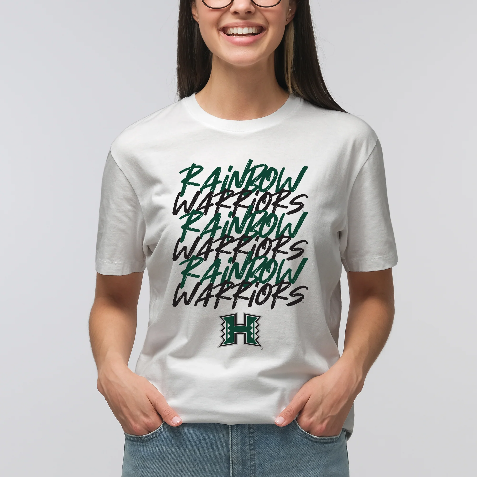 Hawaii Marker Repeat T-Shirt - White - Image 4