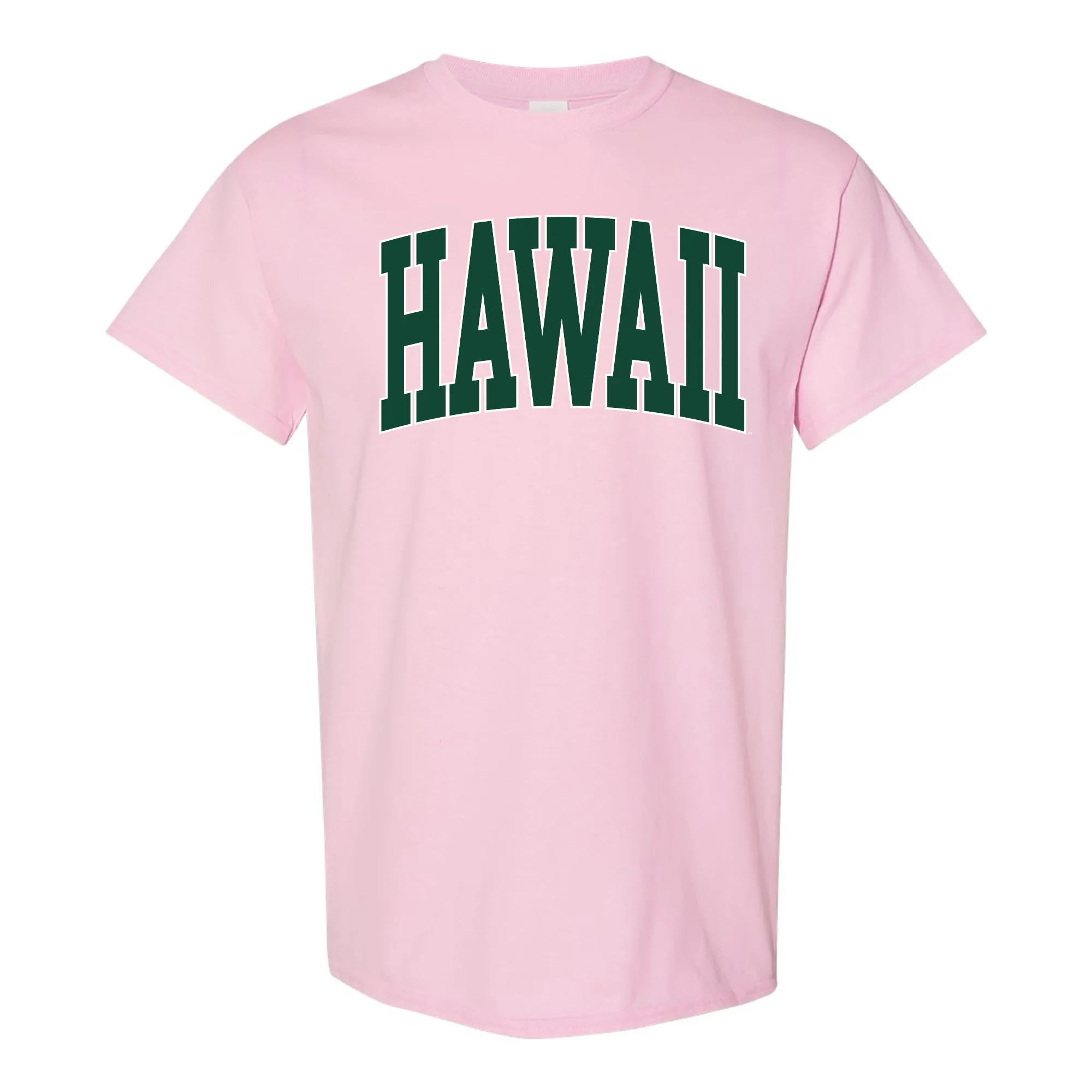 Hawaii Rainbow Warriors Mega Arch T-Shirt - Light Pink