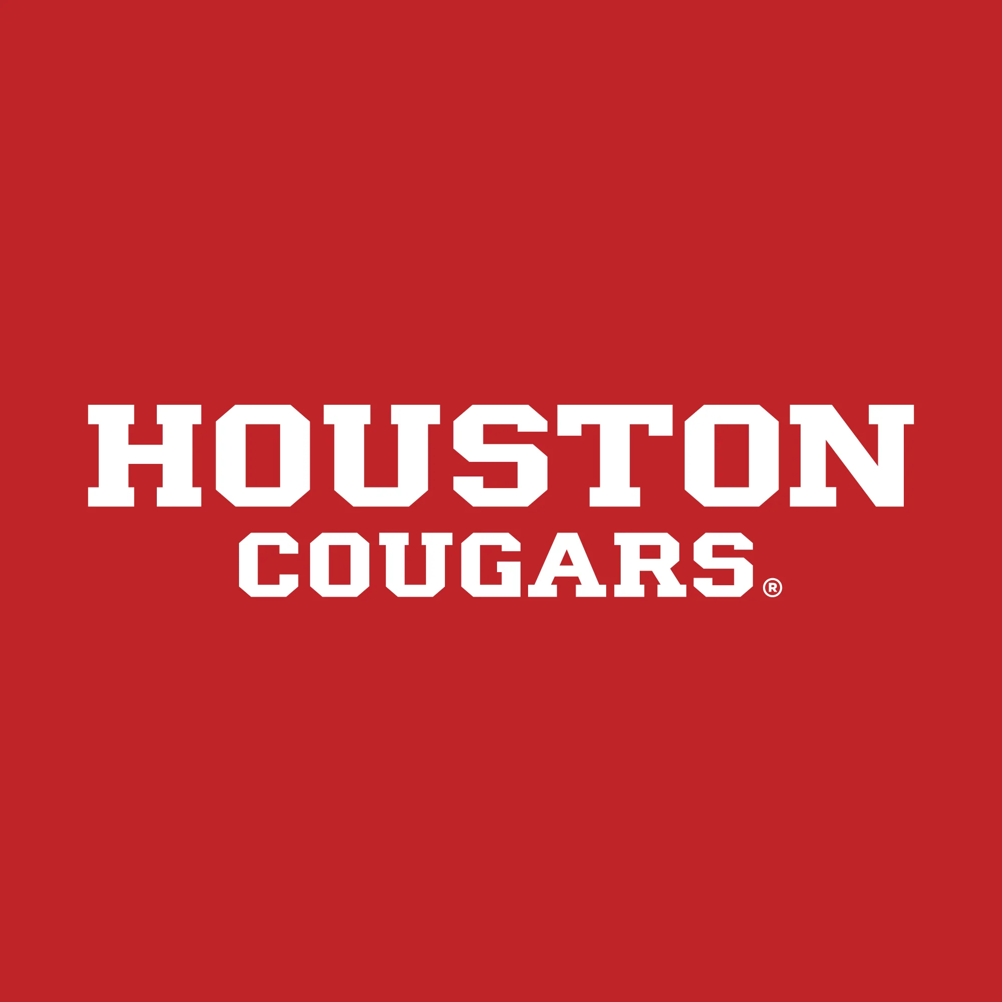 University of Houston Cougars Basic Block Crewneck Sweatshirt - Red - Image 2