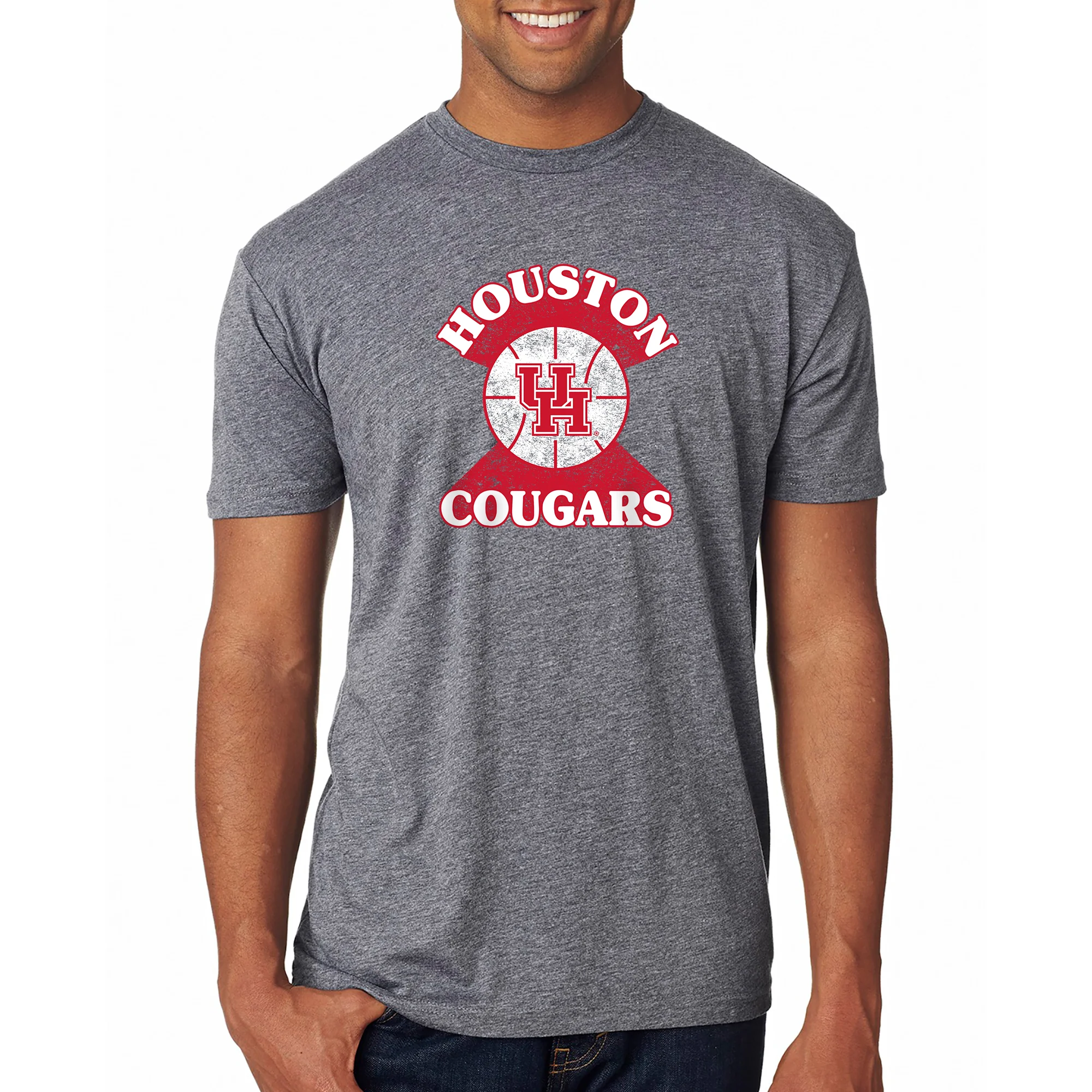 Houston Basketball Shootout NLA Triblend T-Shirt - Premium Heather - Image 3