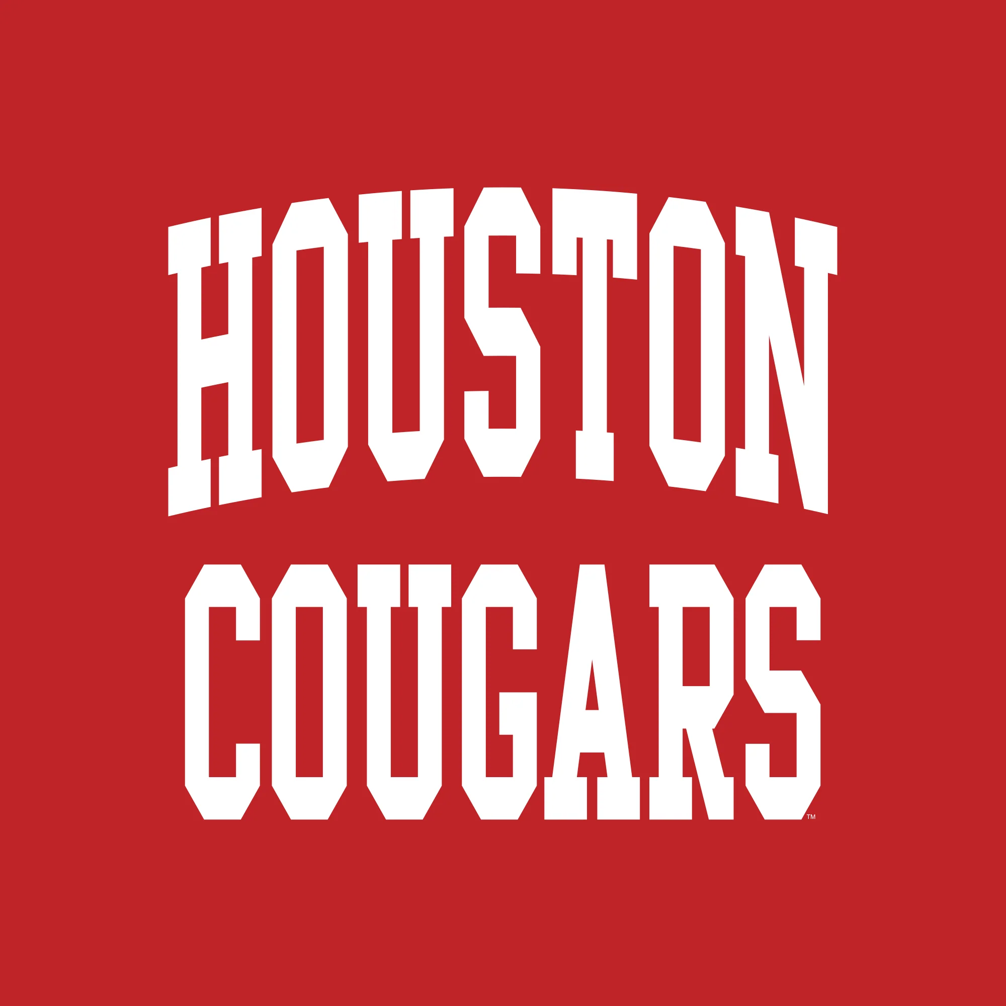 University of Houston Cougars Front Back Print Short Sleeve T Shirt - Red - Image 2