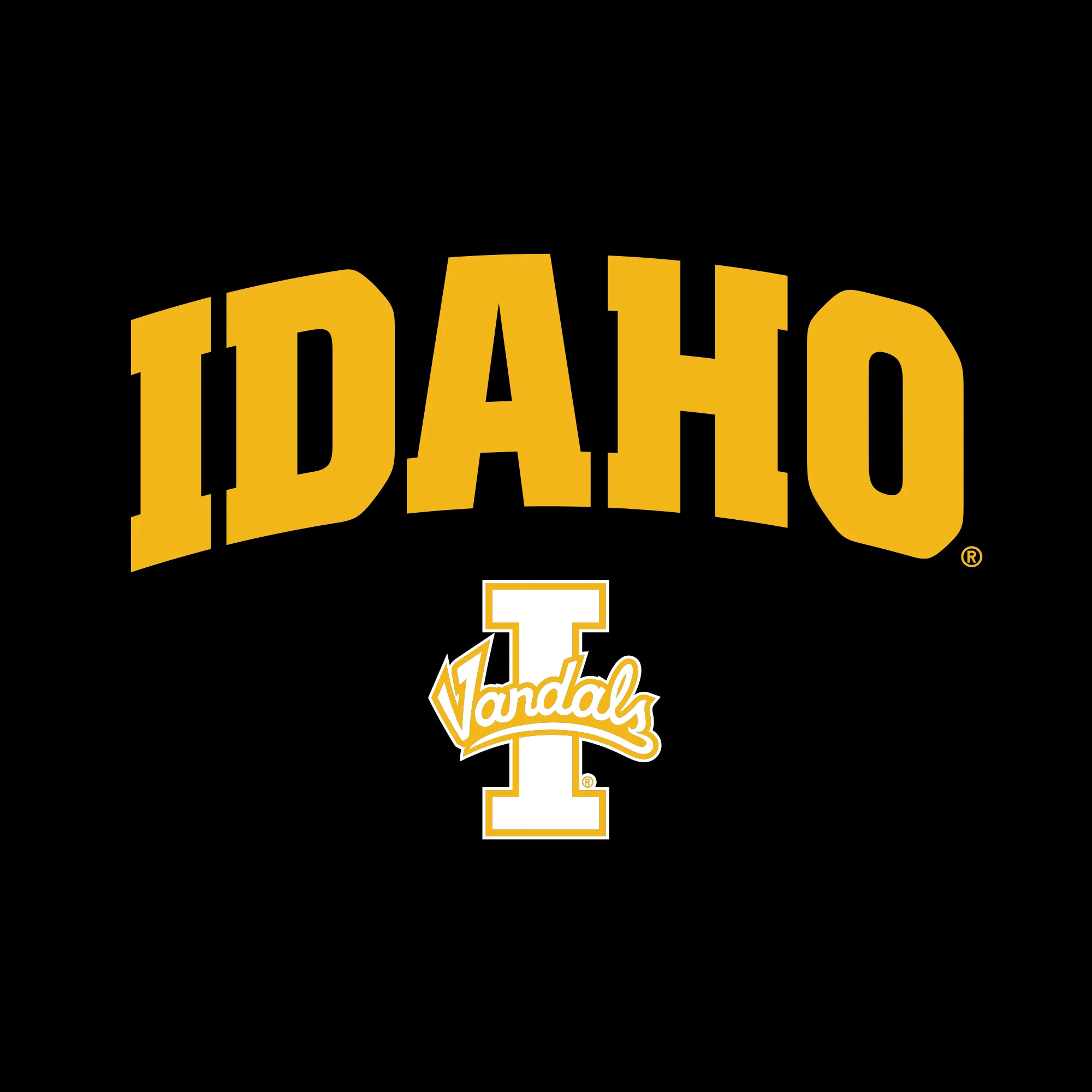 Idaho Vandals Arch Logo Hoodie - Black - Image 2