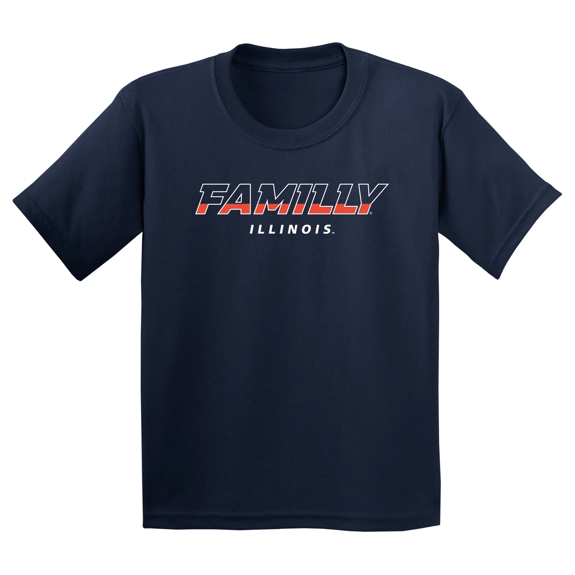 Illinois FAMILLY Youth T-Shirt - Navy