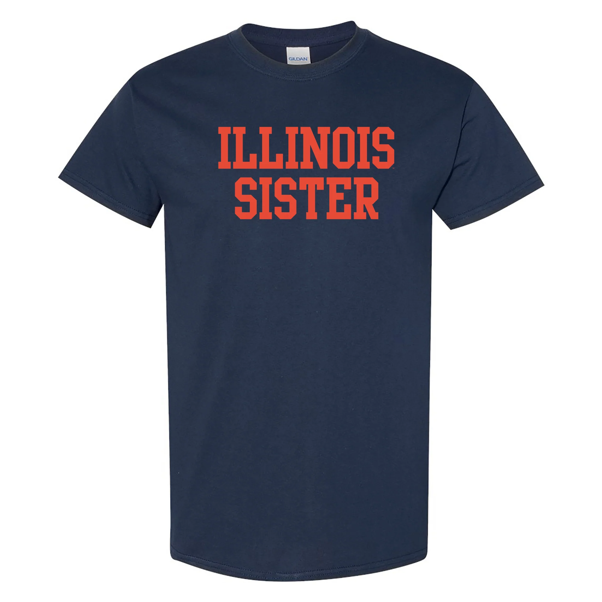 Illinois Fighting Illini Basic Block Sister T Shirt - Navy