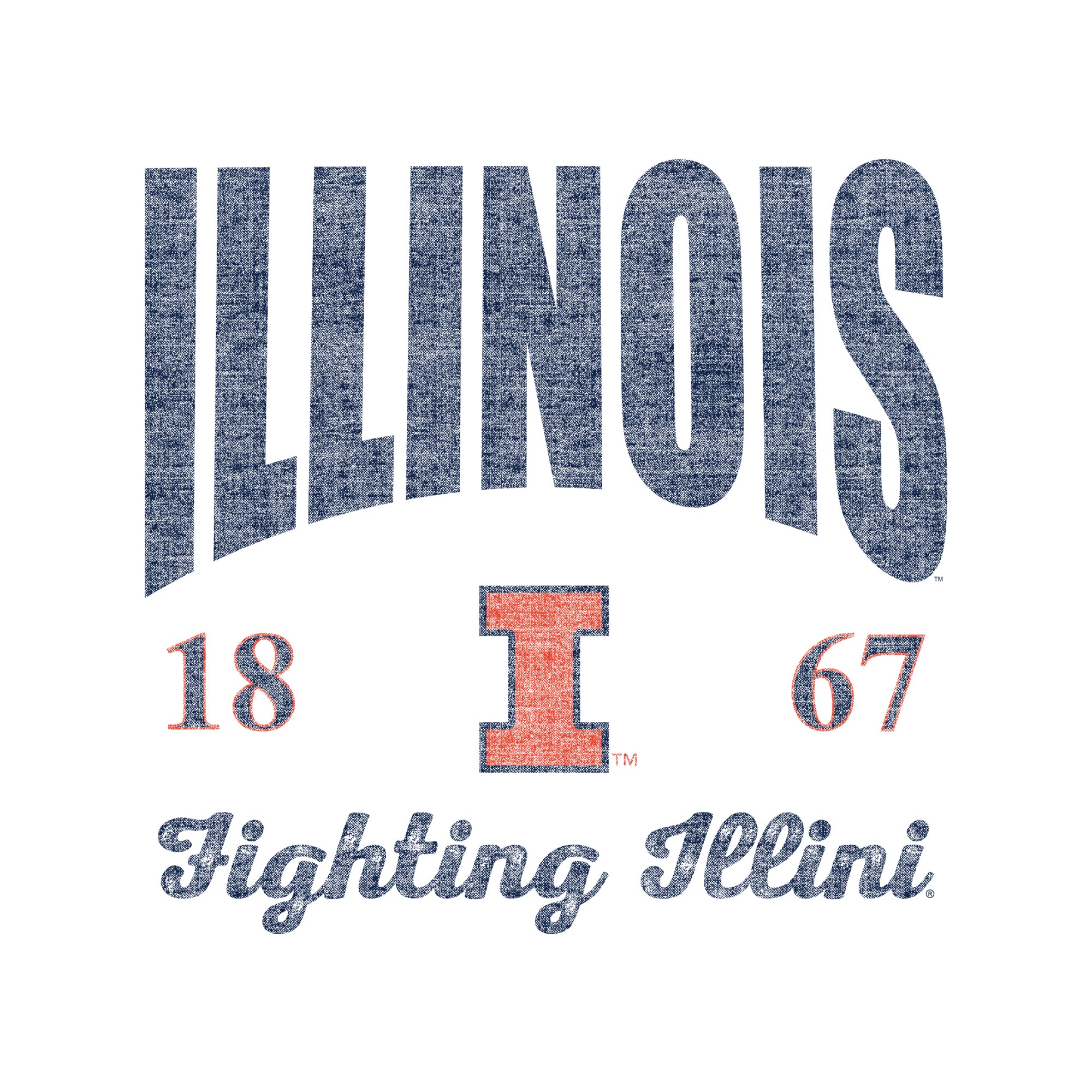 Illinois Giving Noise JA BTB Fleece Crewneck - White - Image 2