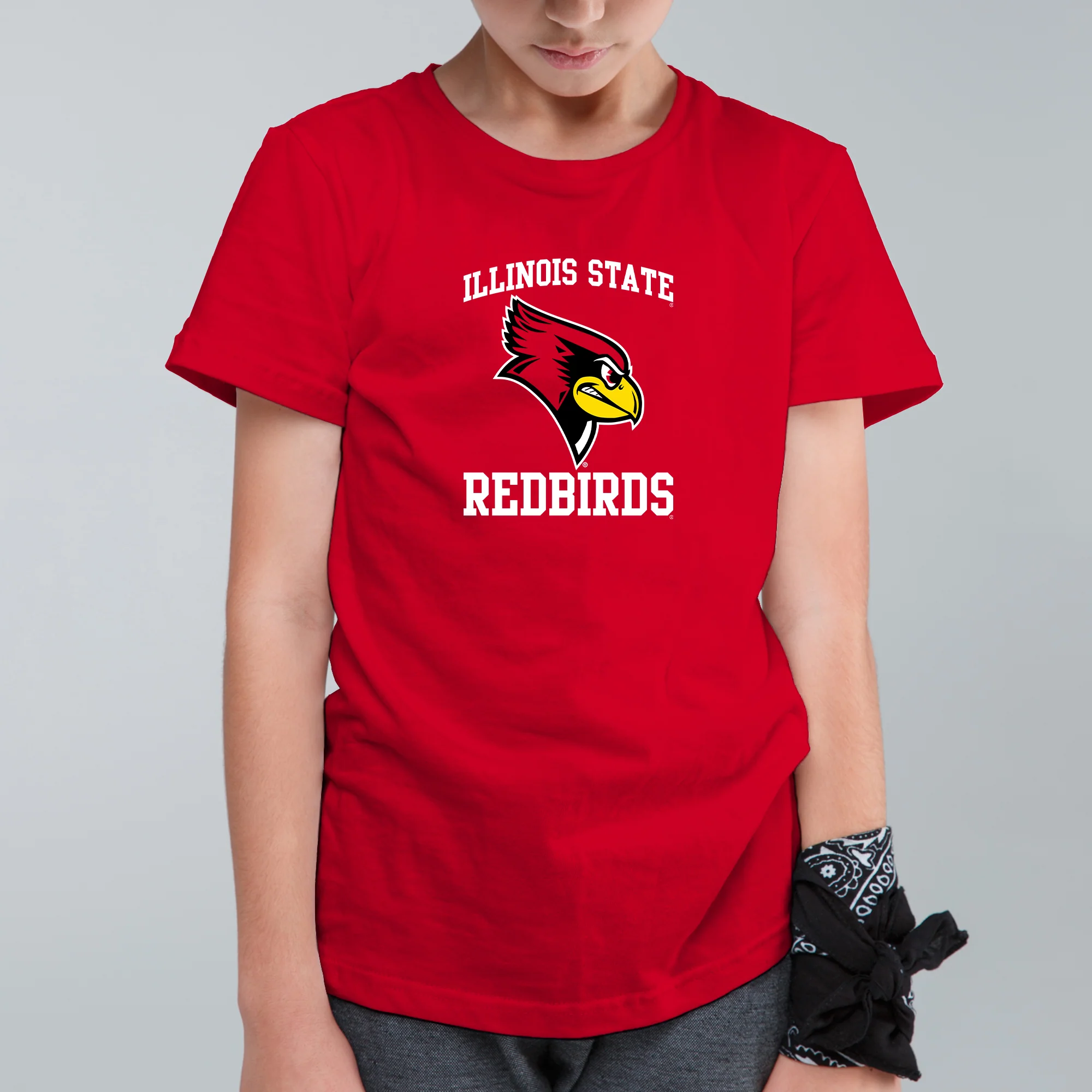 Illinois State Redbirds Arch Logo Youth T-Shirt - Image 4