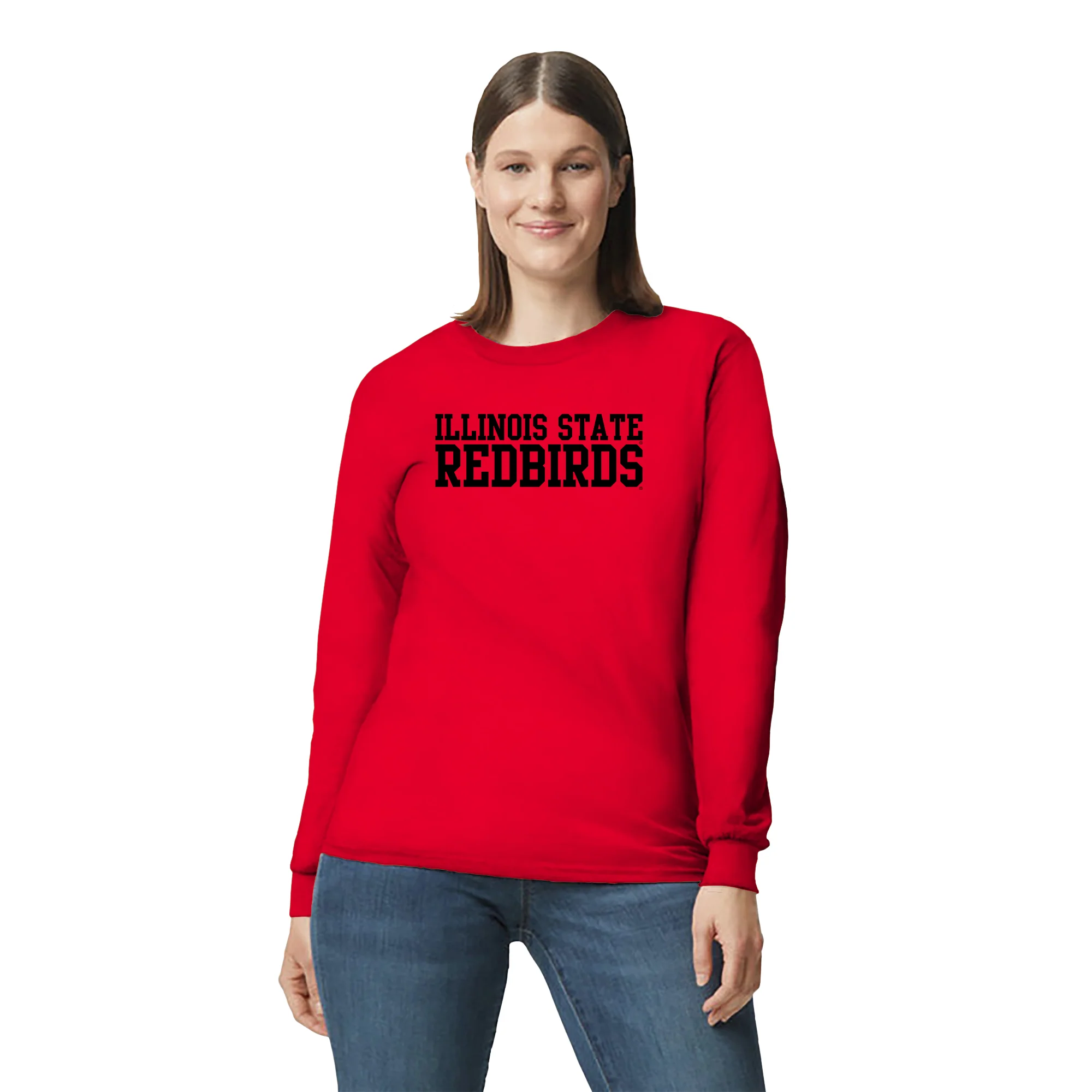 Illinois State Redbirds Basic Block Long Sleeve T-Shirt - Red - Image 4