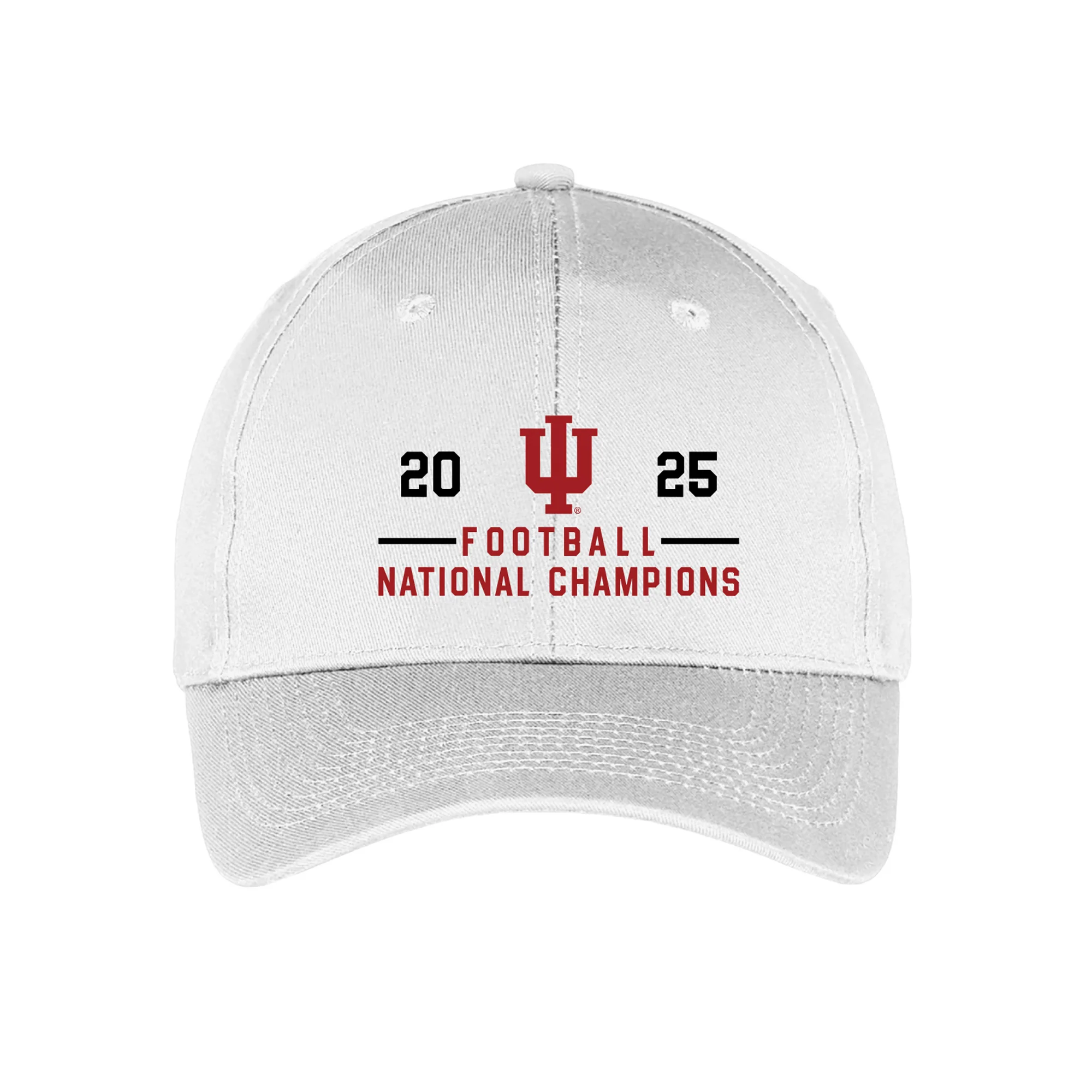 Indiana 2025 Football Champions Simple Path Six-Panel Twill Cap - Image 2